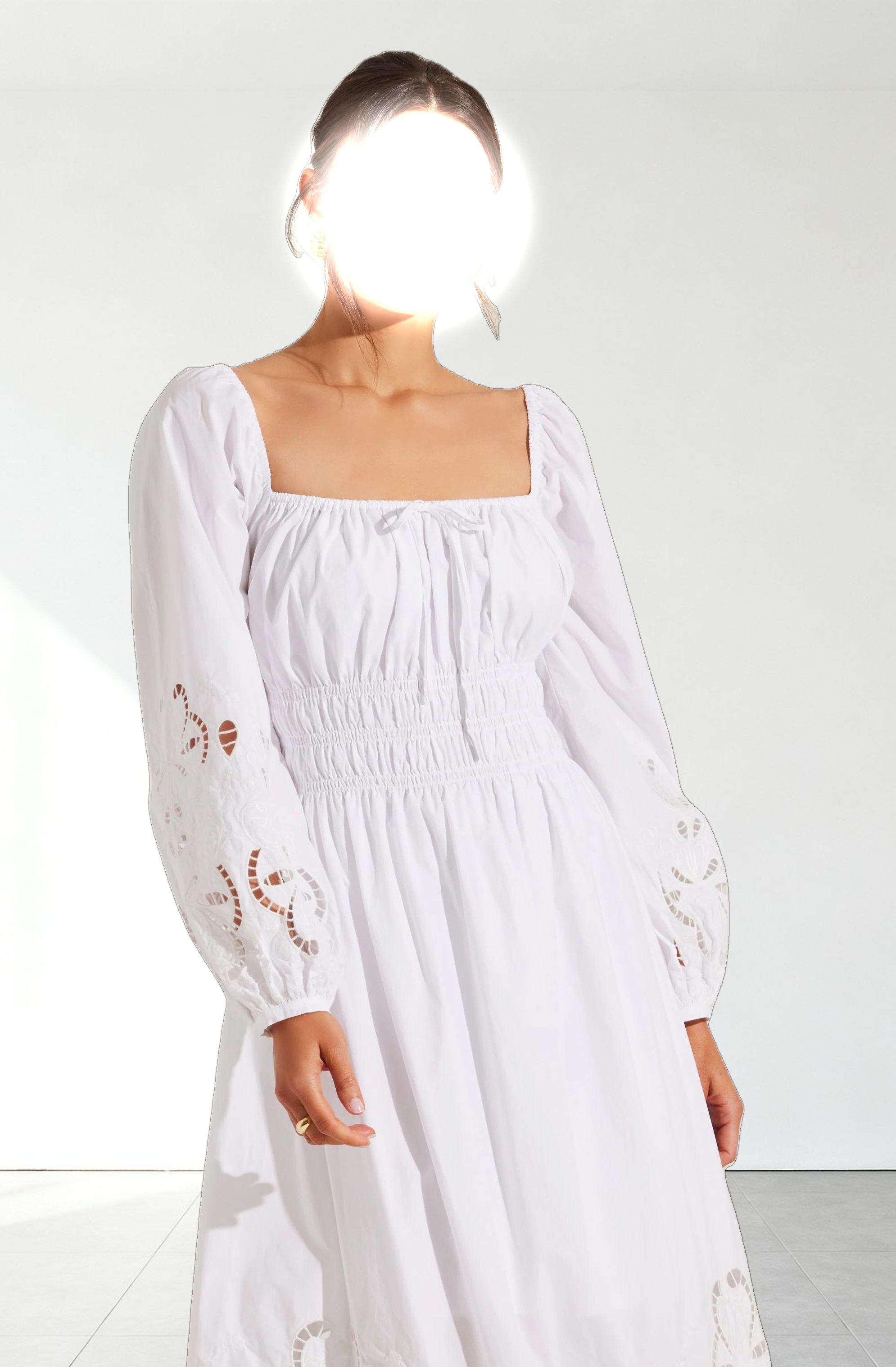 Wisnia Eyelet Embroidered Dress