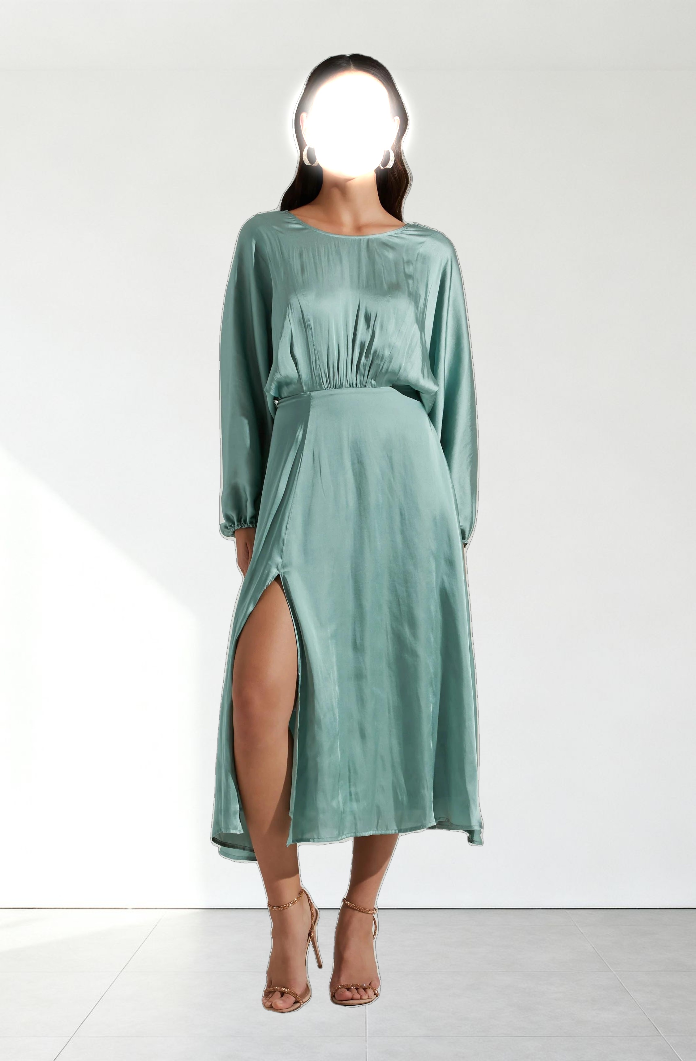 Marin Dolman Sleeve Midi Dress