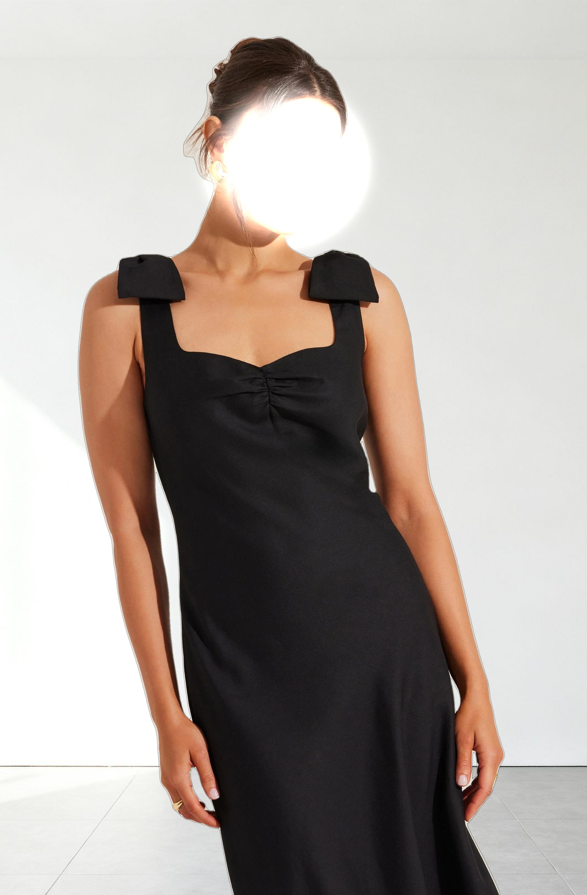 Kateleya Bow Detail Midi Dress