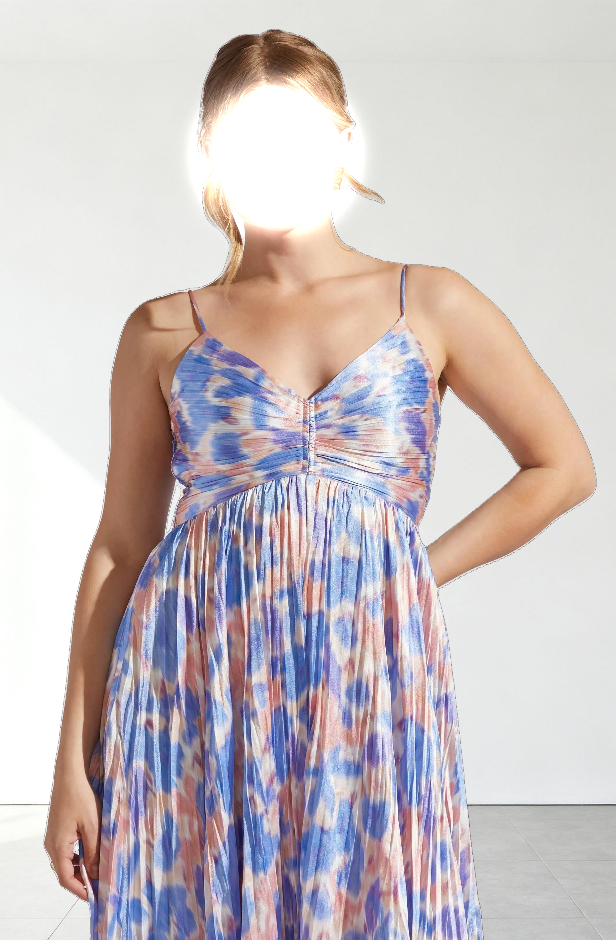 Maeve Pleated Midi Dress