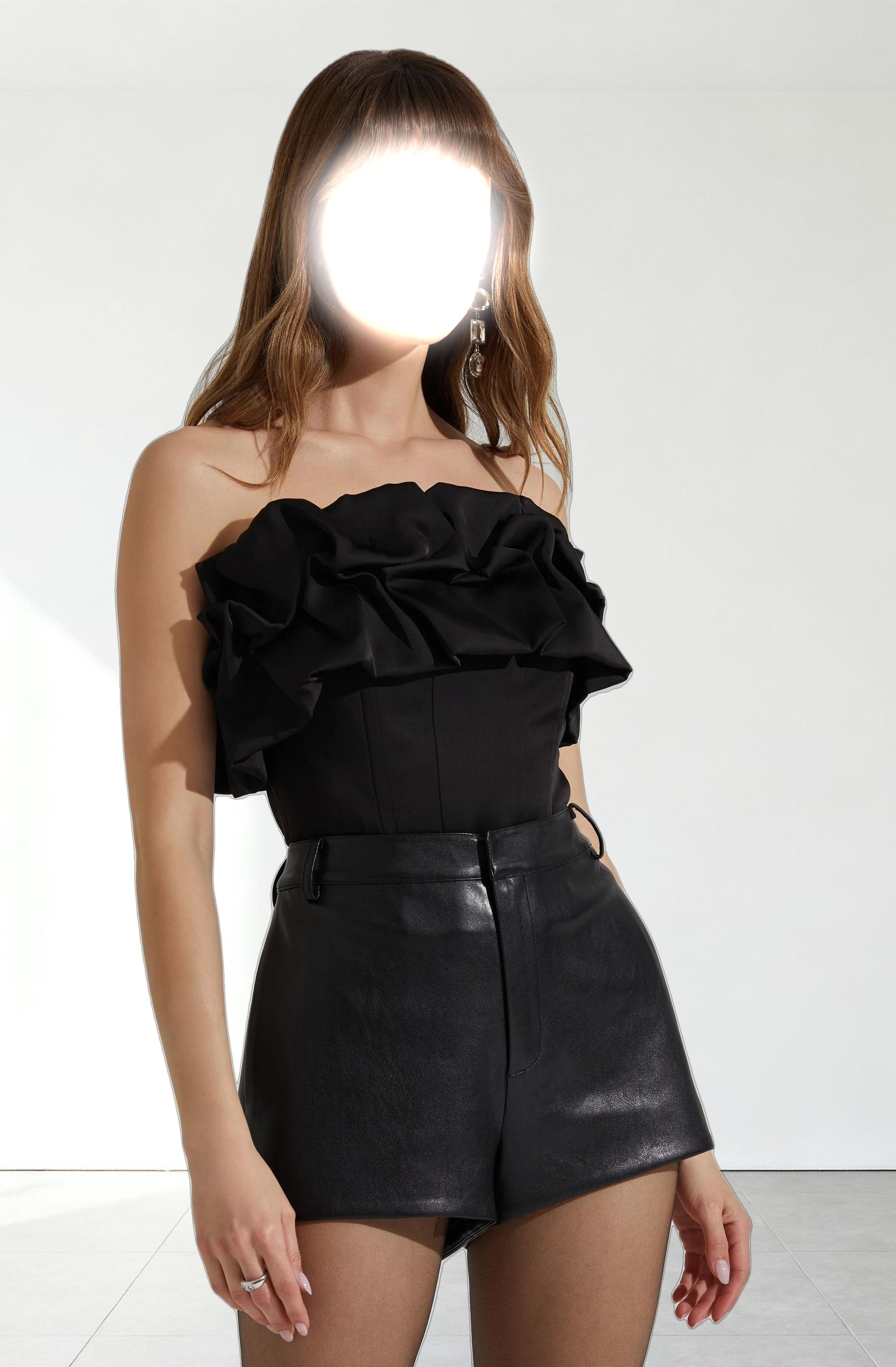 Sarahi Strapless Ruffled Corset Top