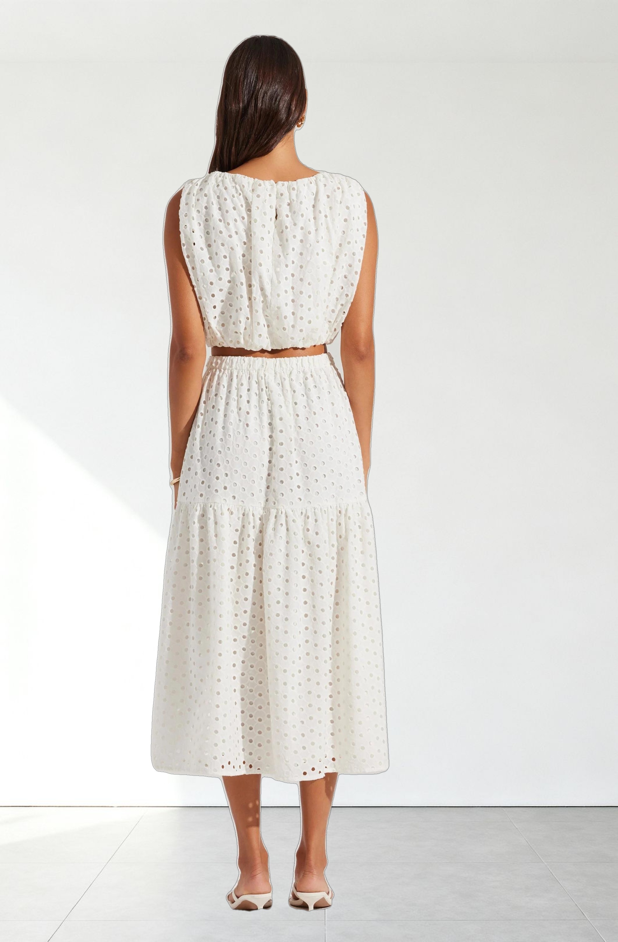 Nalley Eyelet Crop Top