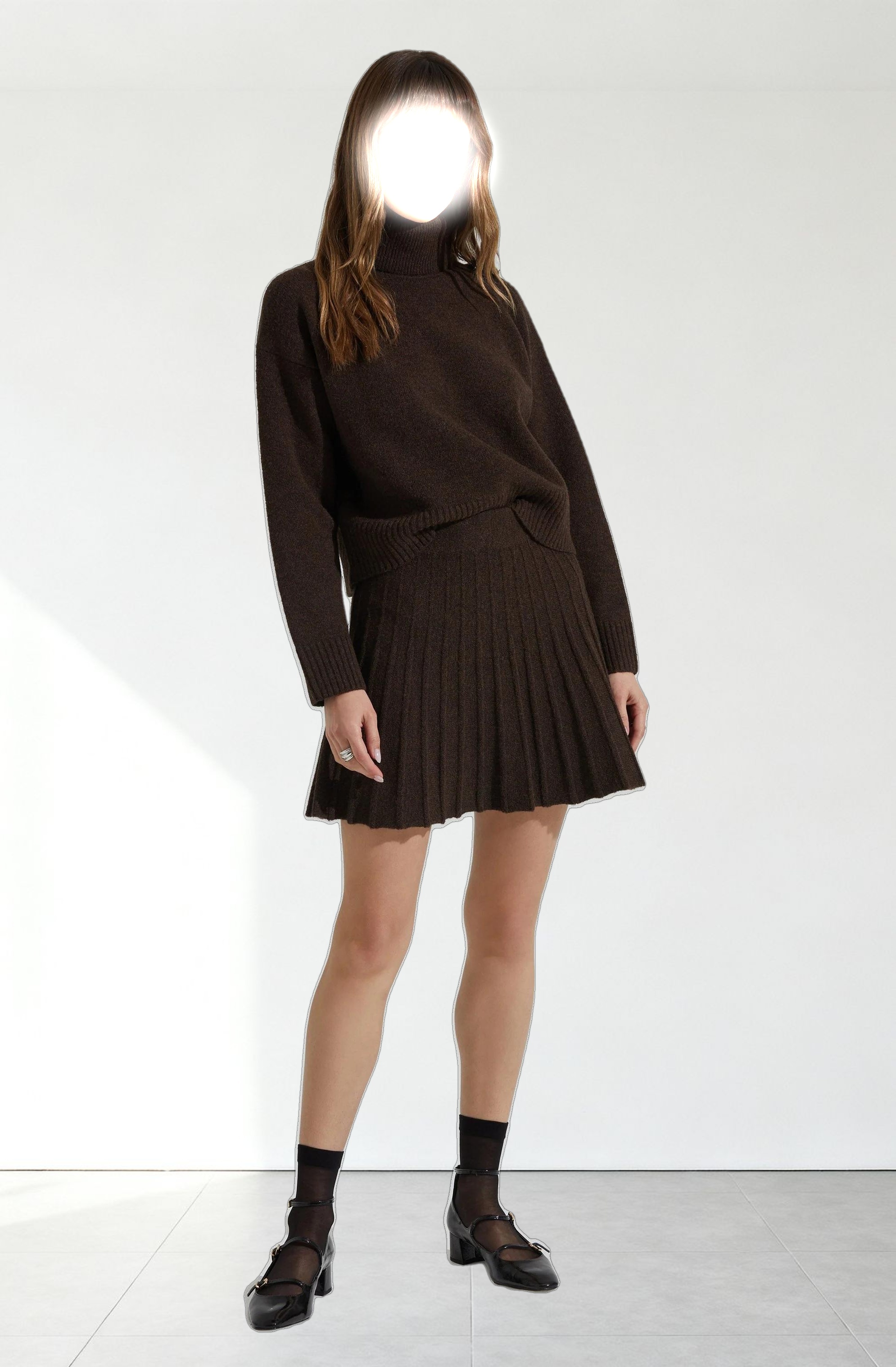 Marceline Pleated Mini Skirt