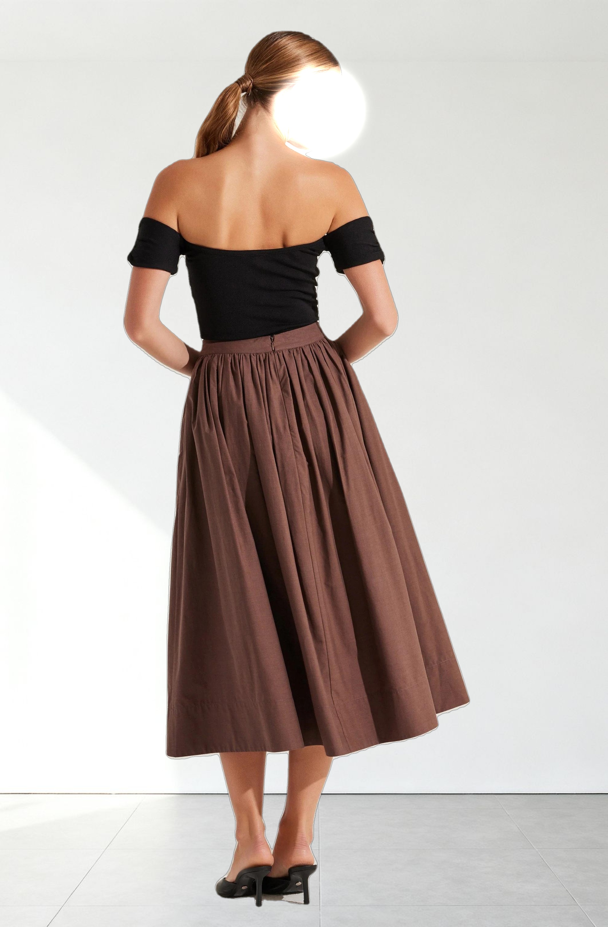 Twist Front Off Shoulder Top