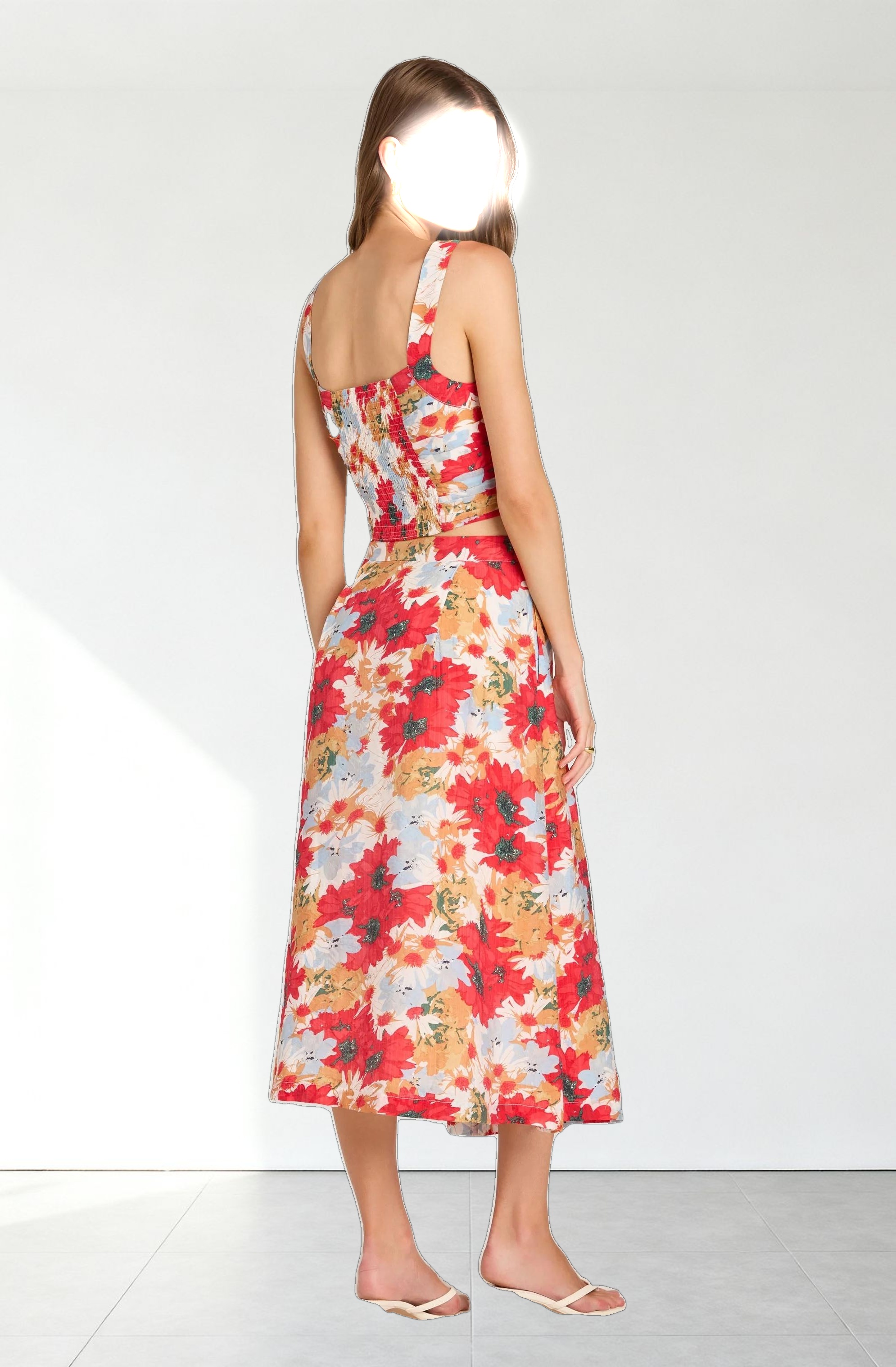 Ruched Bustier Crop Top