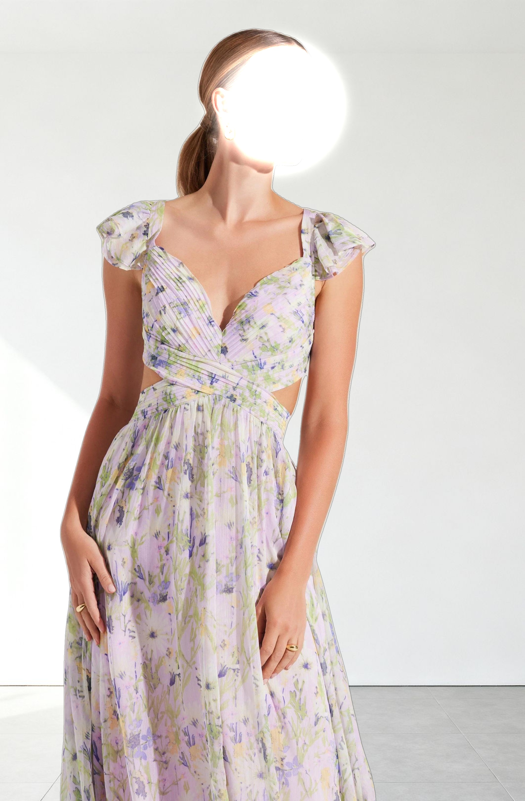 Primrose Floral Strappy Back Maxi Dress