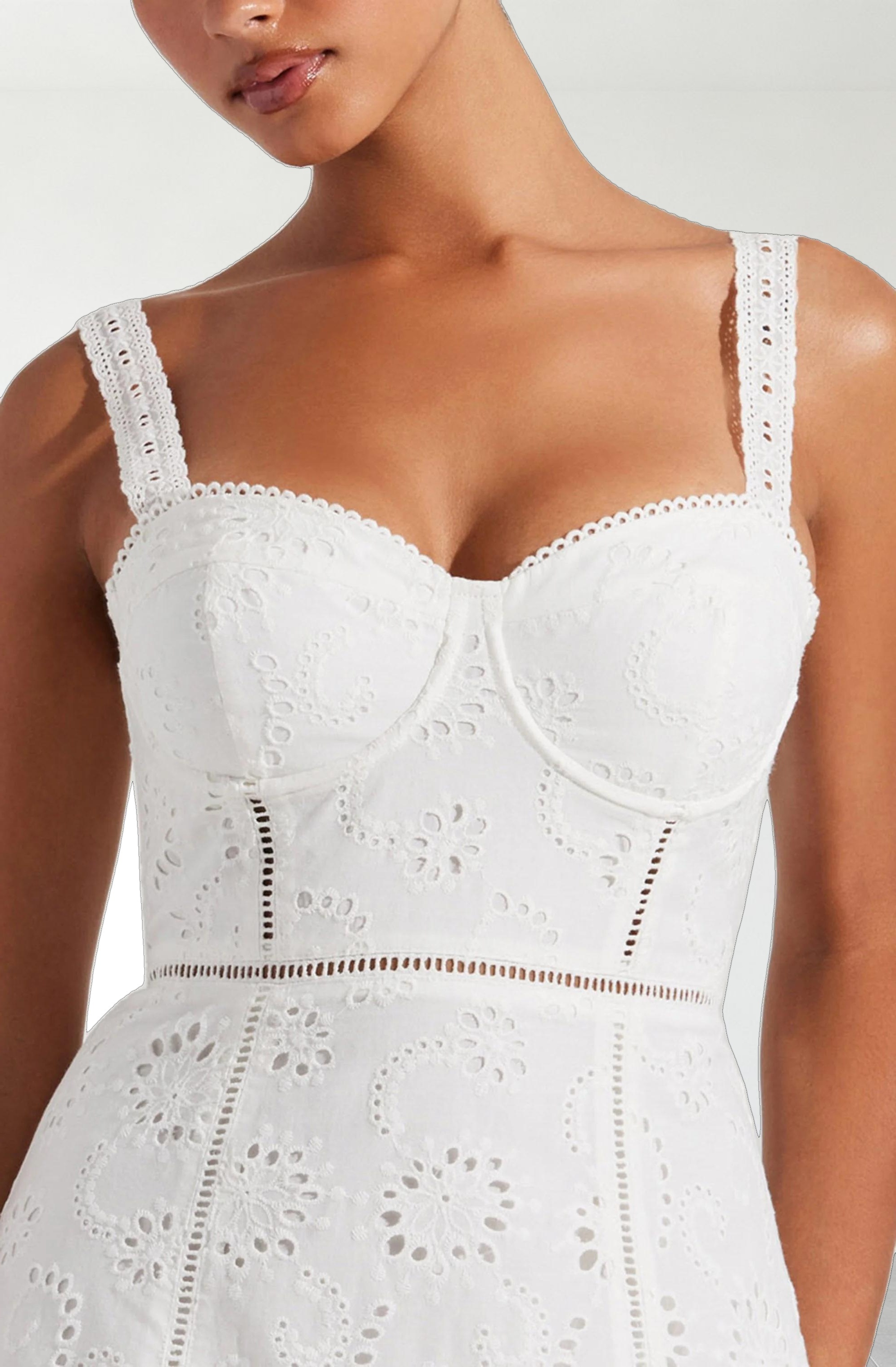 Pellagia Eyelet Midi Dress