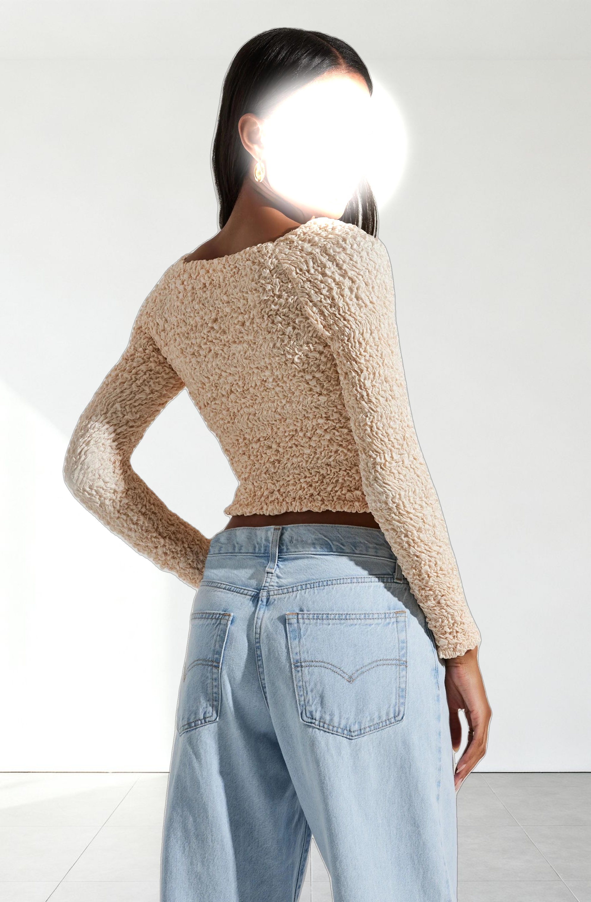 Sorrel Cropped Long Sleeve Top