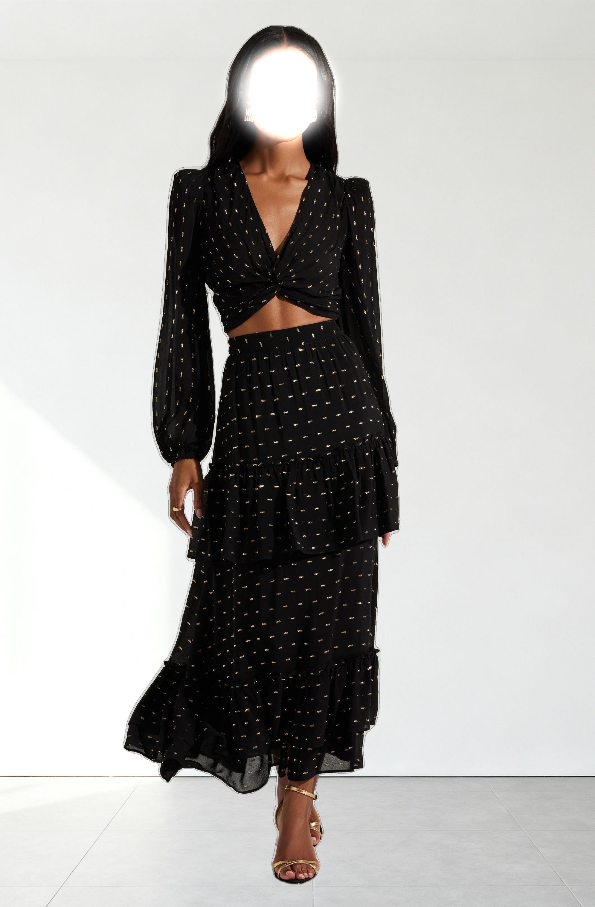 Nix Tiered Maxi Skirt