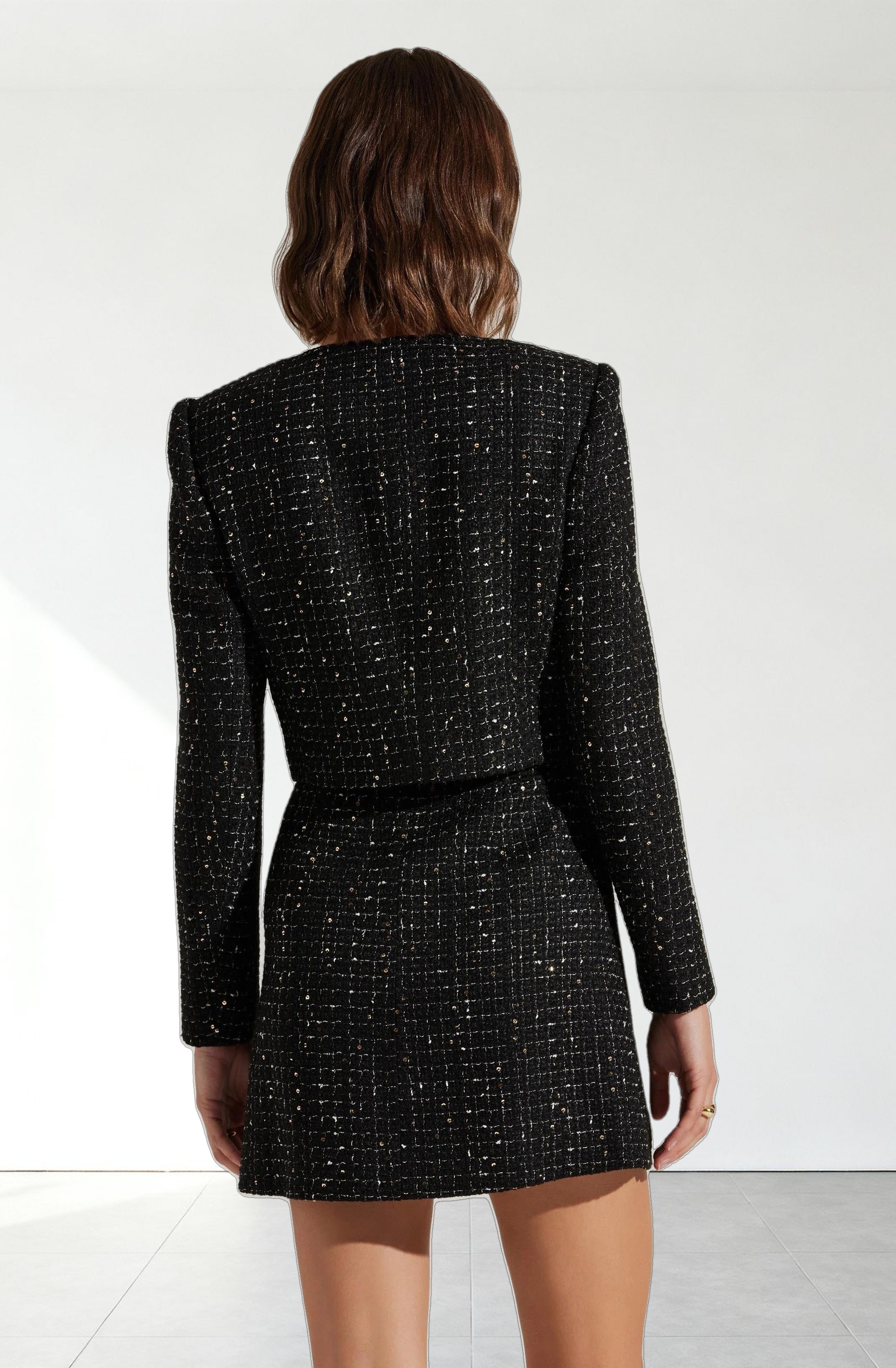 Milena Cropped Tweed Jacket