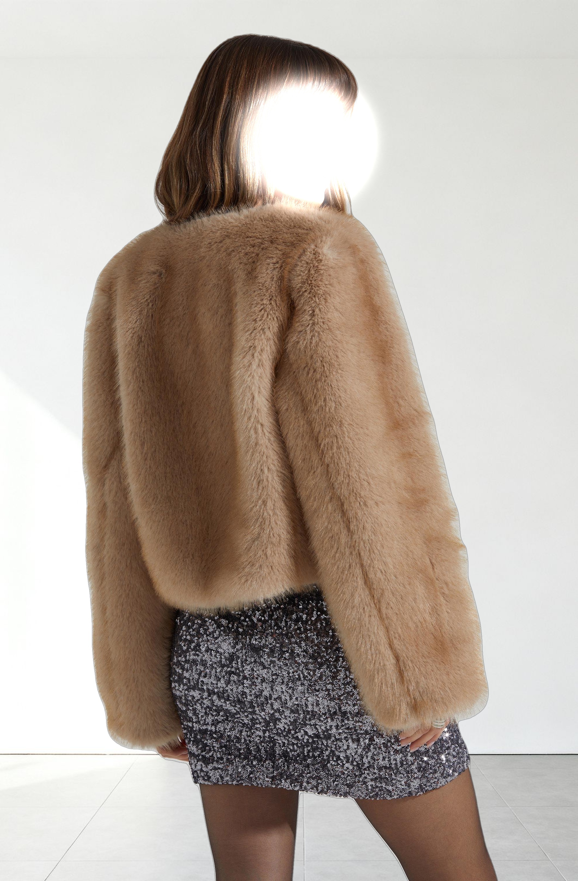 Doxey Faux Fur Cropped Jacket