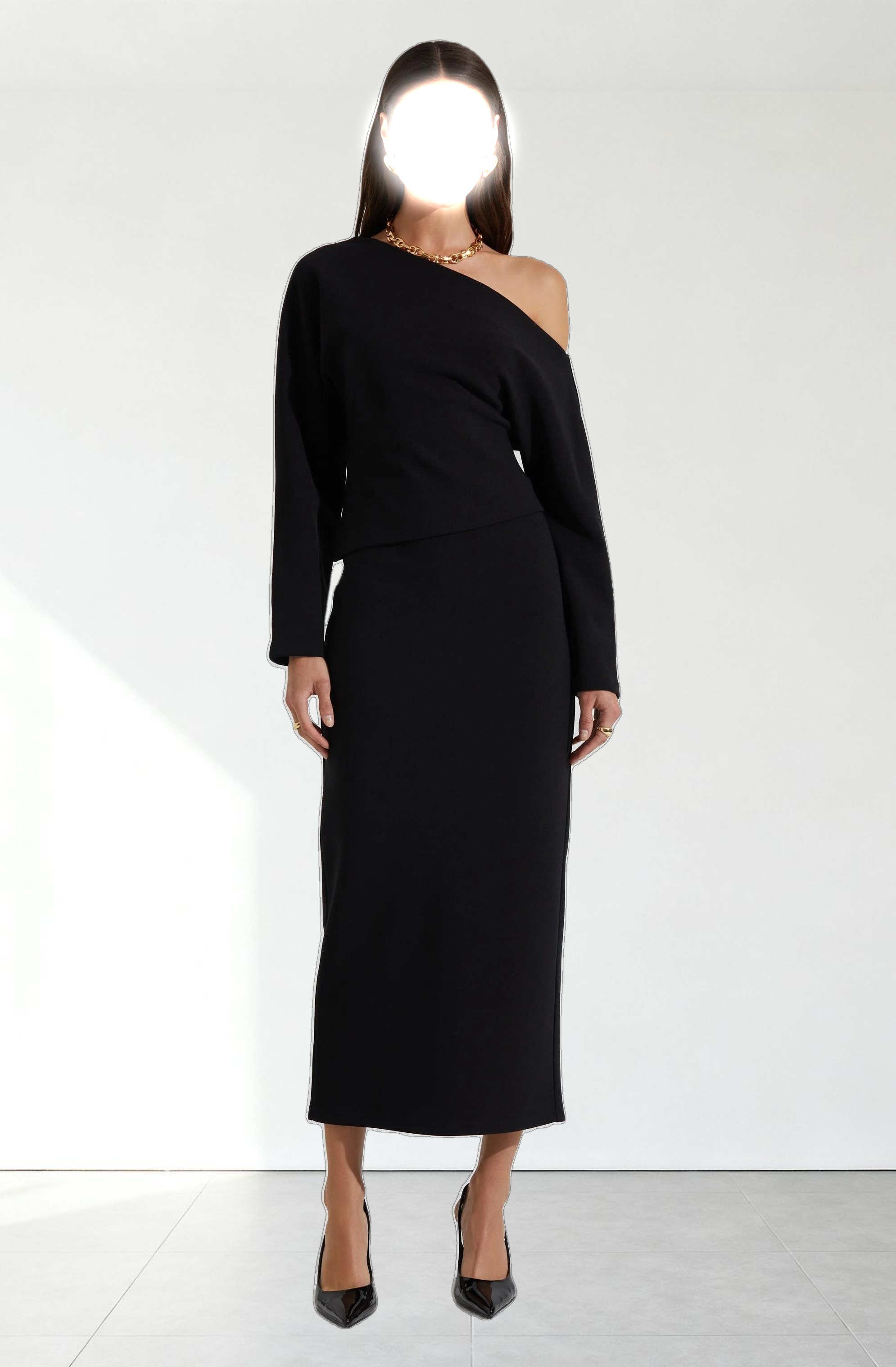 Kana Off Shoulder Asymmetric Top