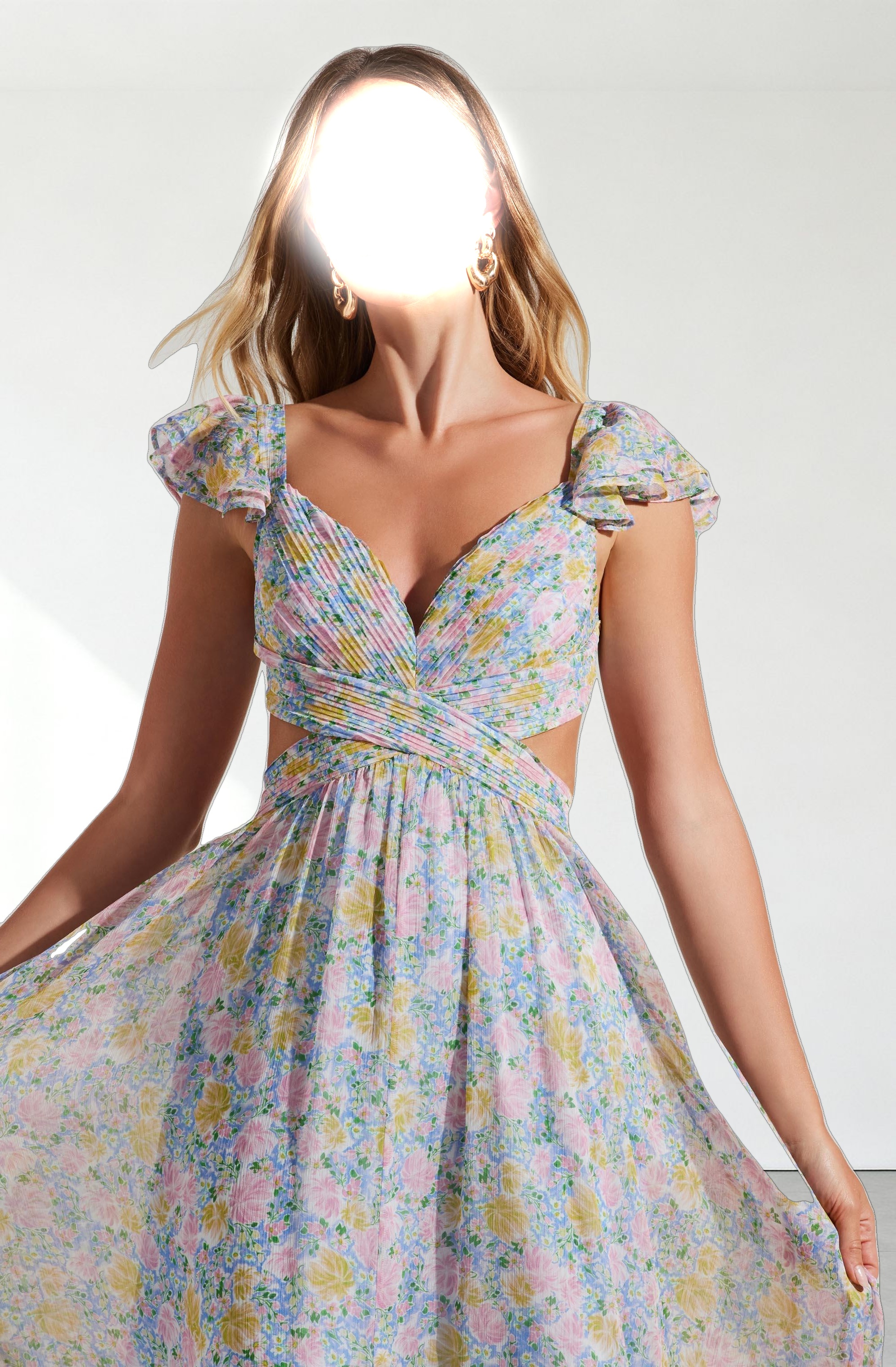 Primrose Floral Strappy Back Maxi Dress