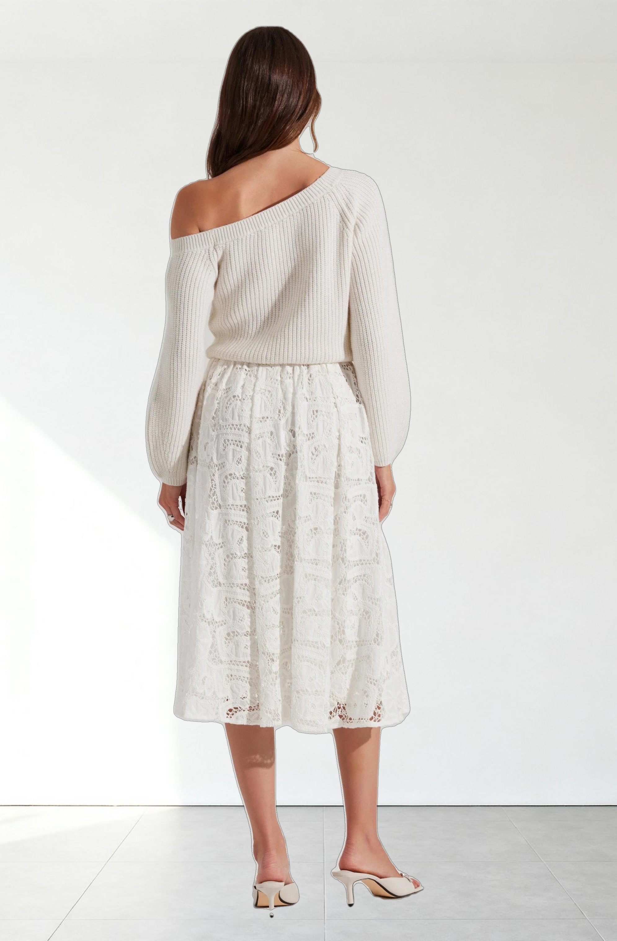 Ceren Crochet Lace Skirt