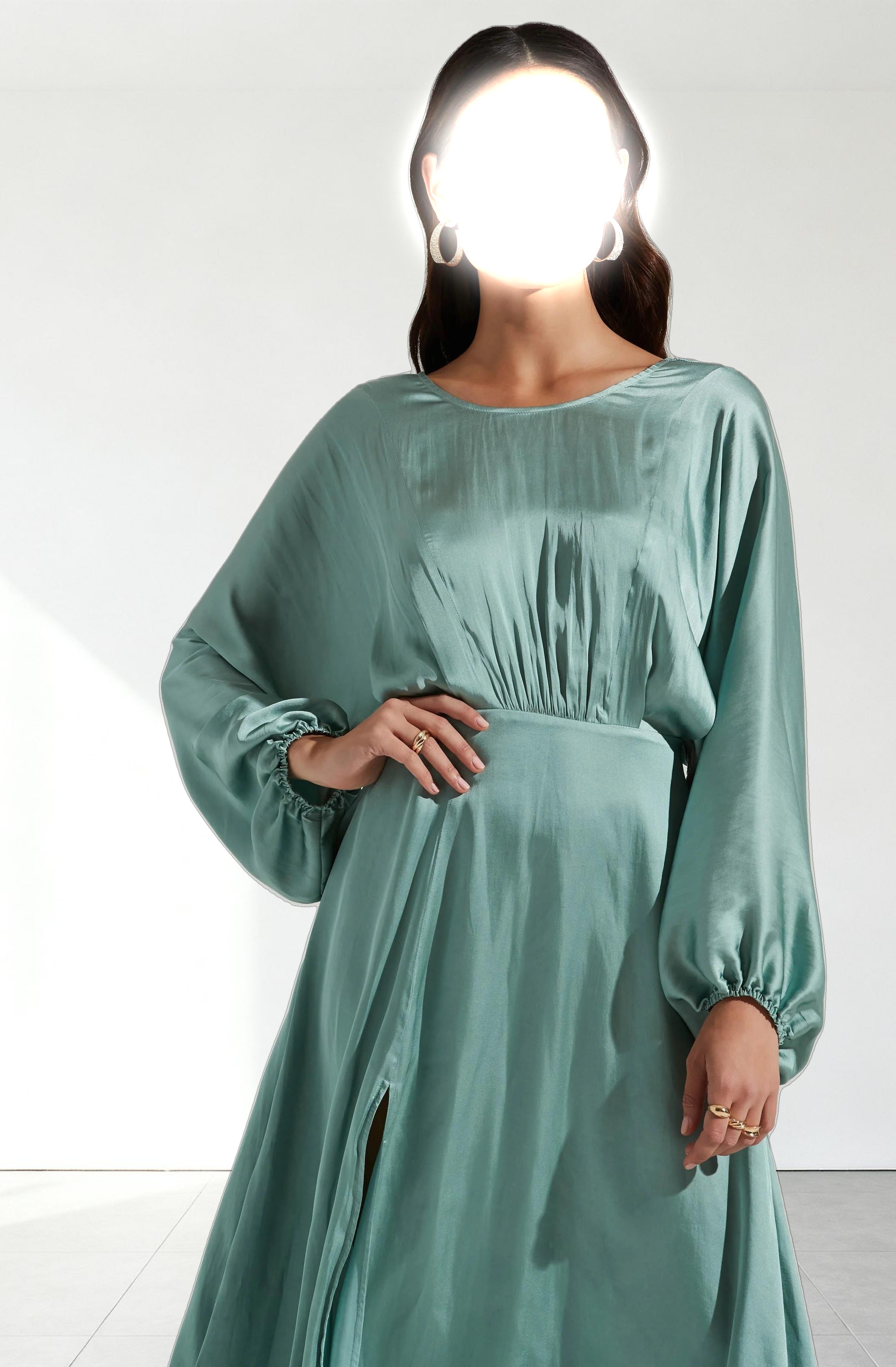 Marin Dolman Sleeve Midi Dress