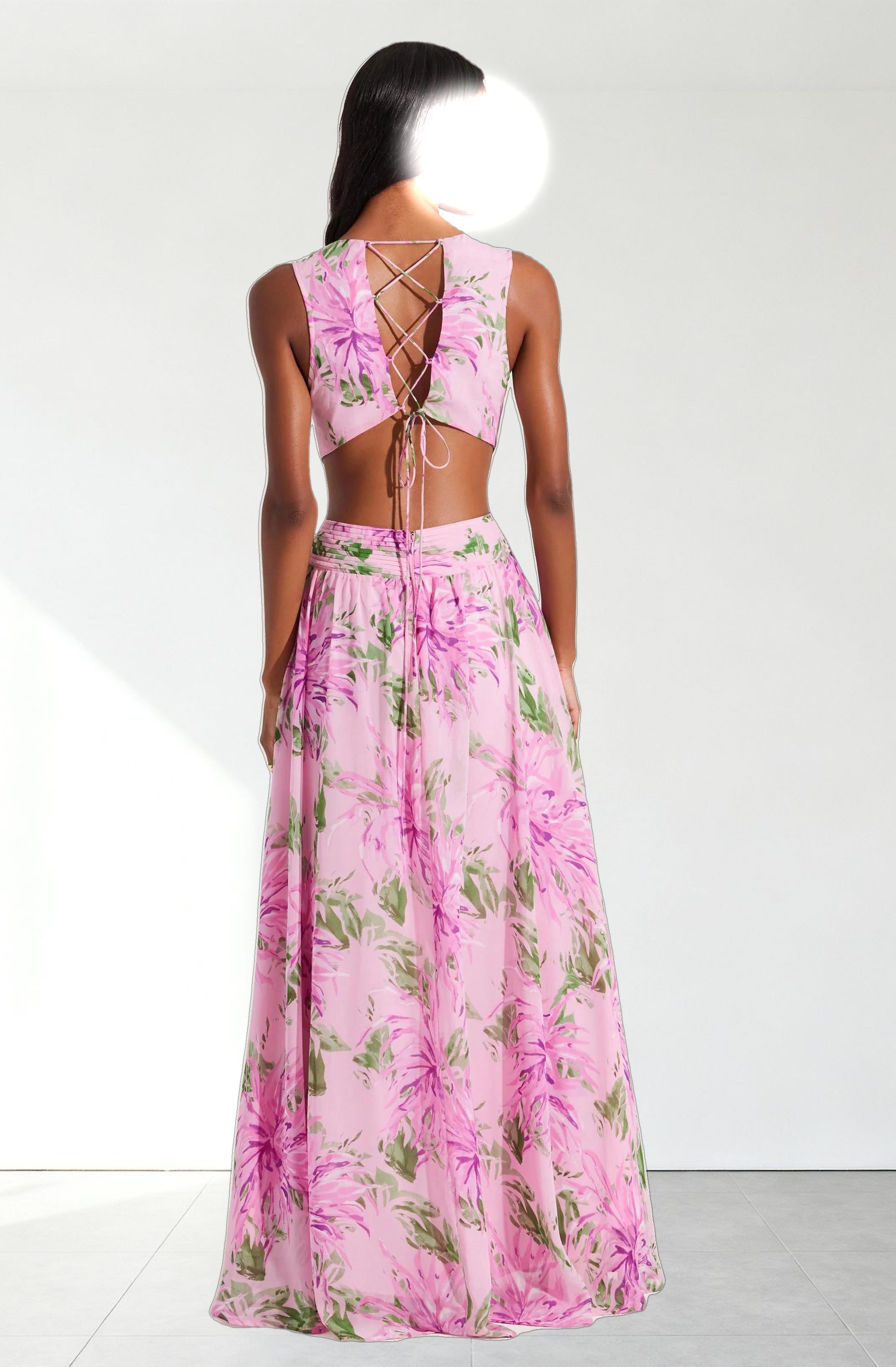 Noya Floral Cutout Maxi Dress