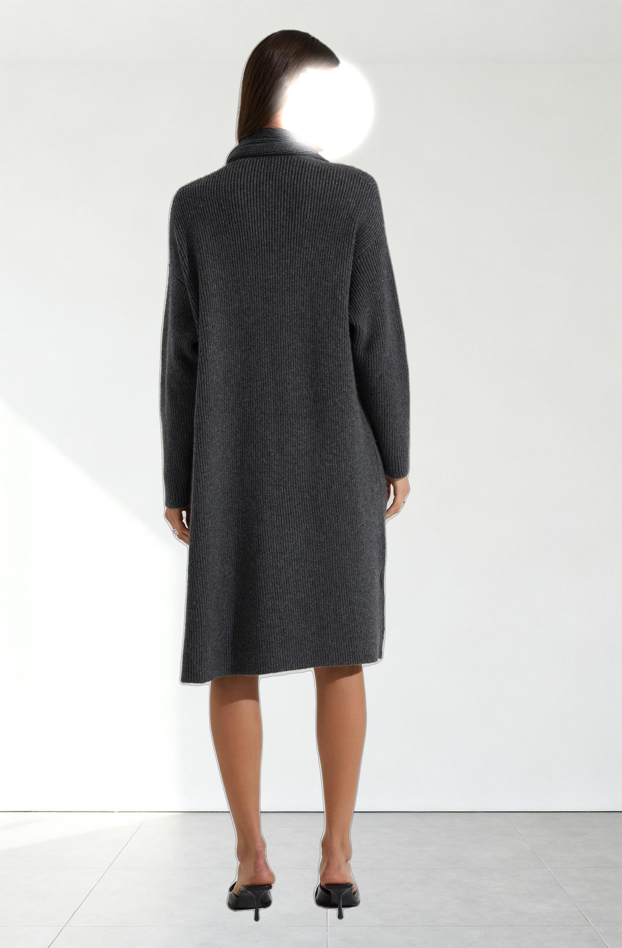 Noemi Ribbed Scarf Cardigan