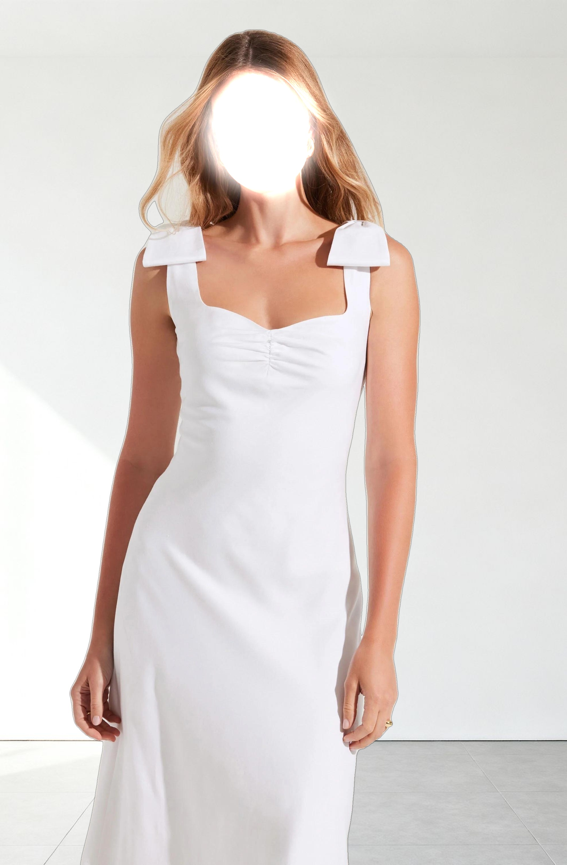 Kateleya Bow Detail Midi Dress