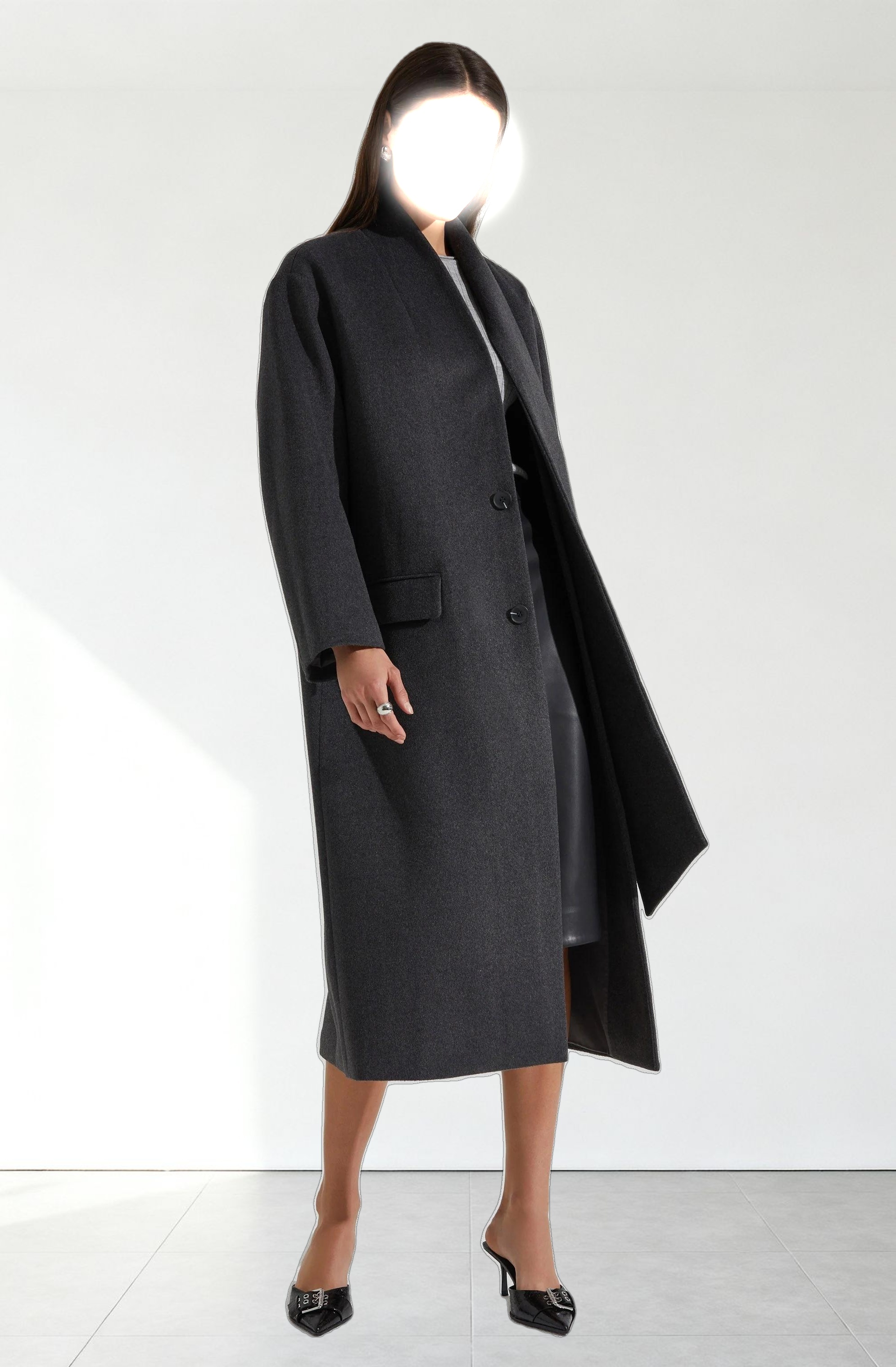 Londyn Scarf Longline Coat