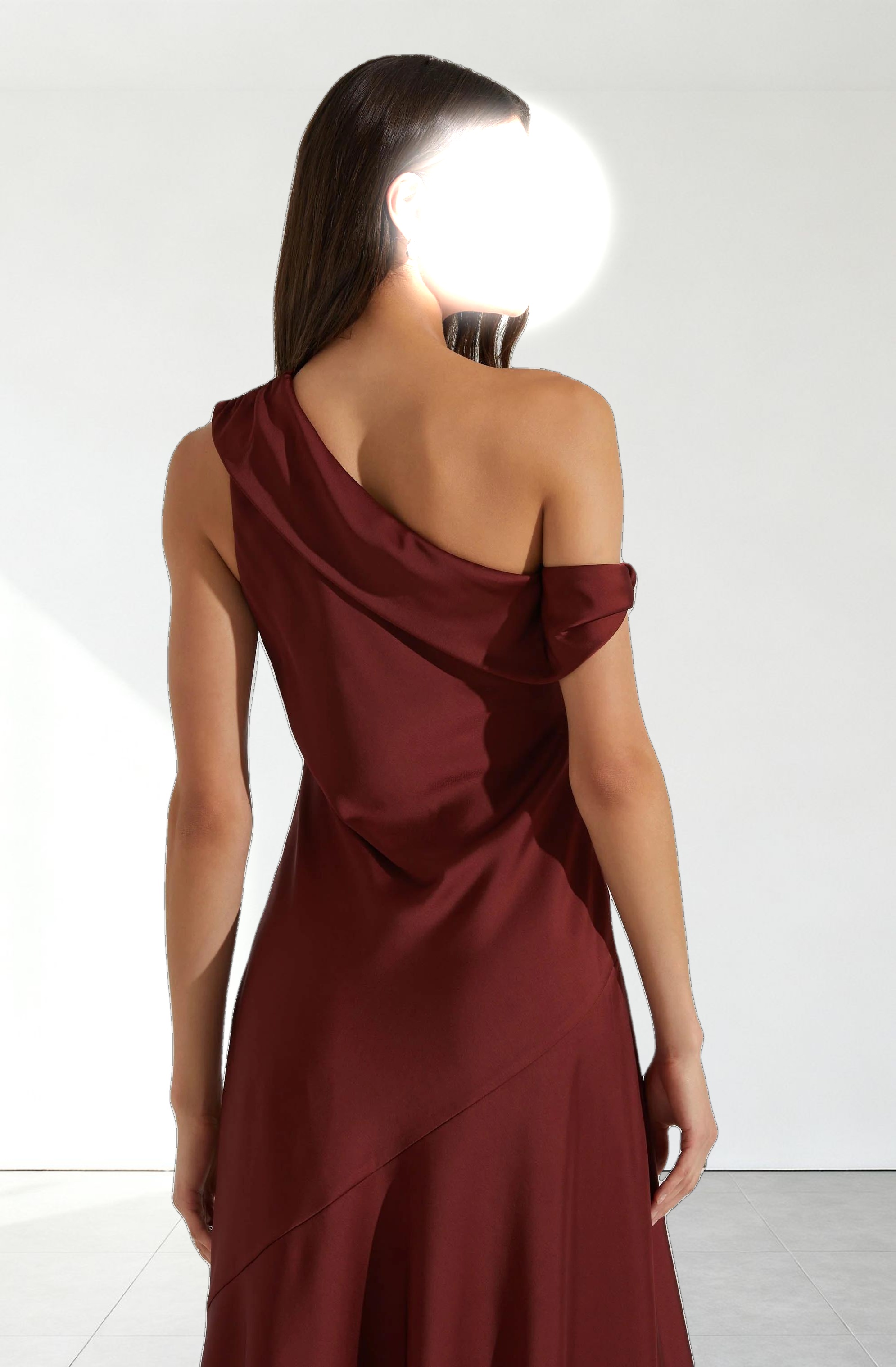 Orissa Satin Off Shoulder Dress
