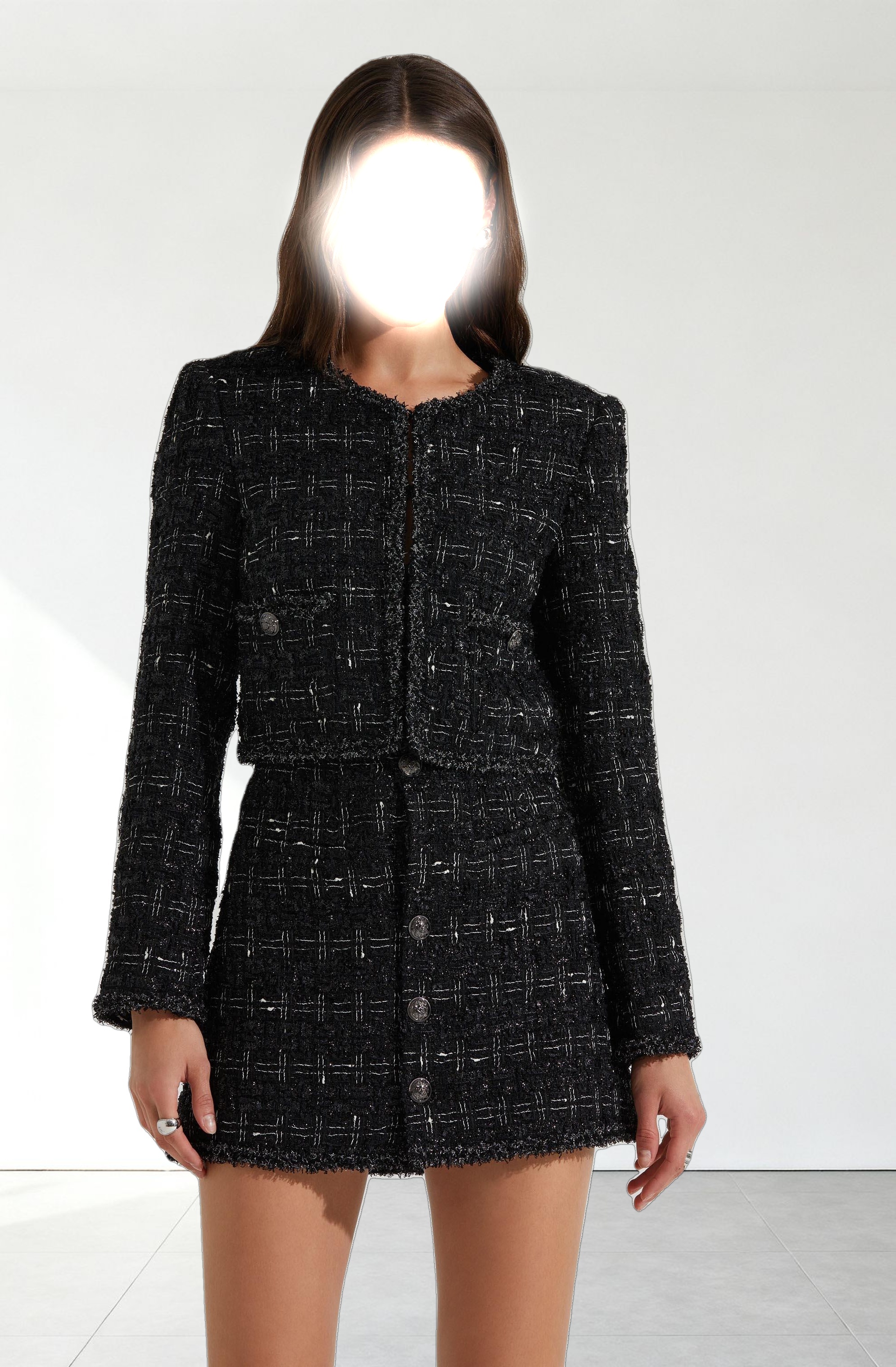Milena Boxy Tweed Jacket