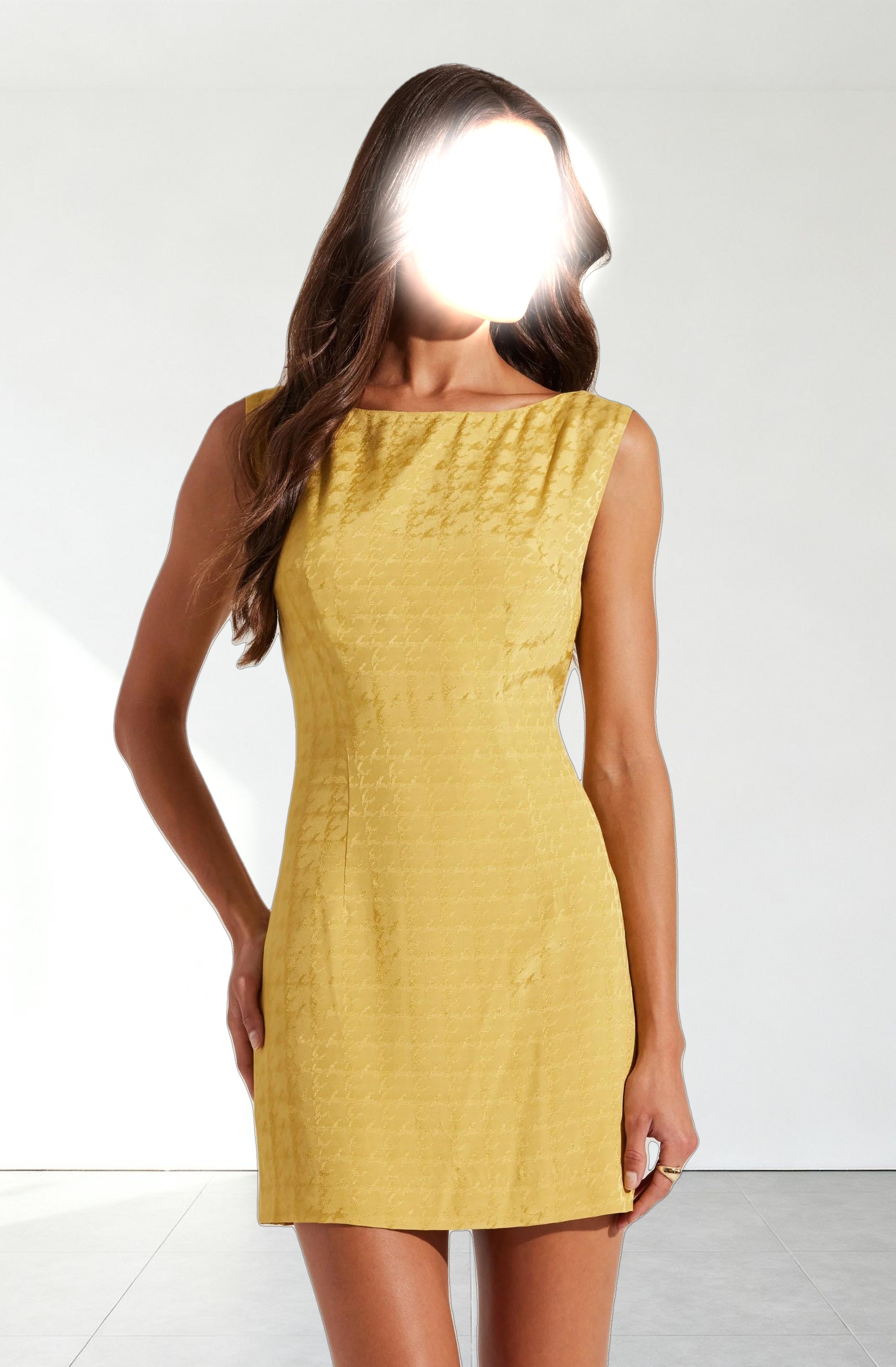 Open Cowl Back Mini Dress