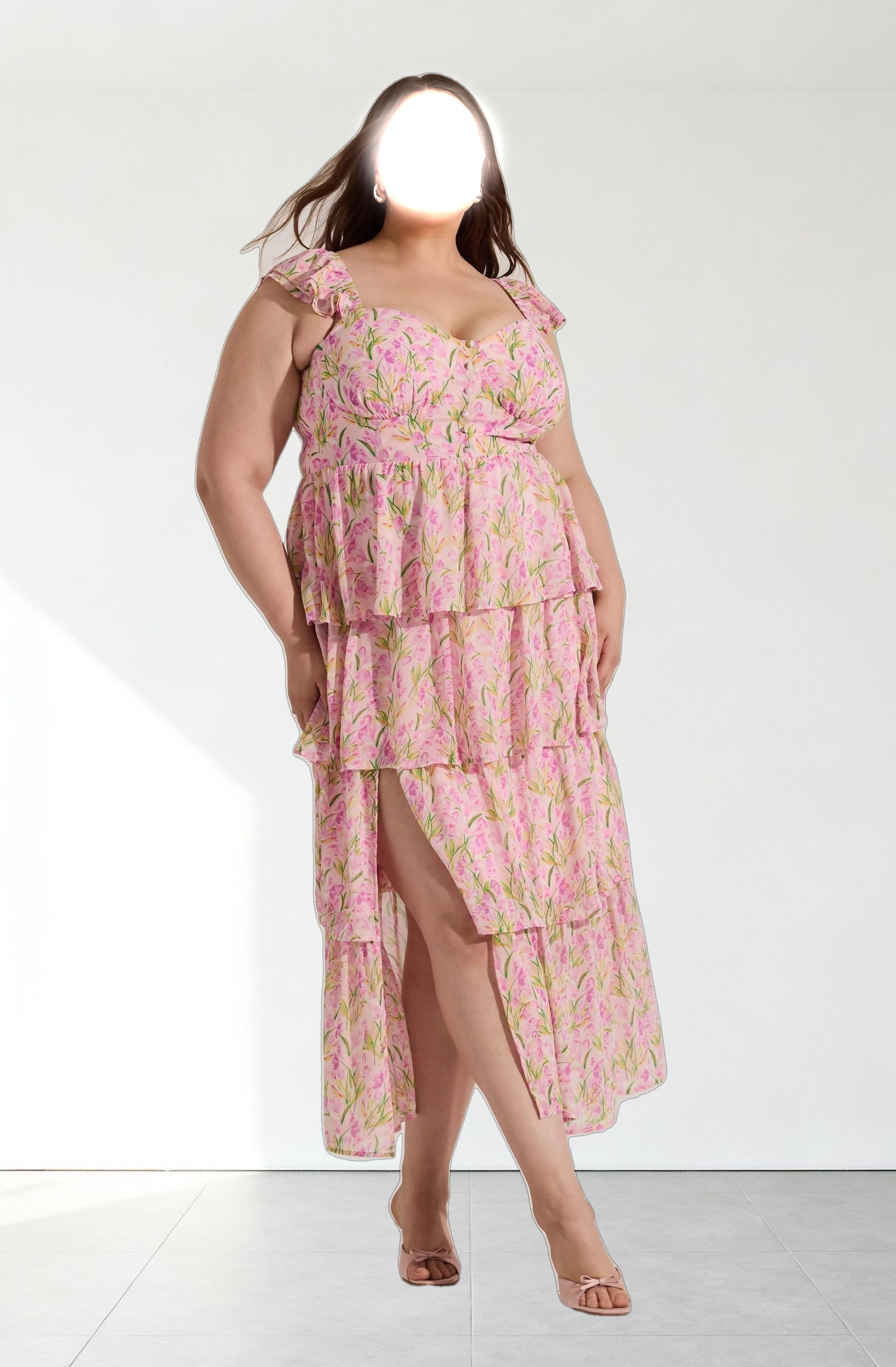Midsummer Floral Tiered Maxi Dress