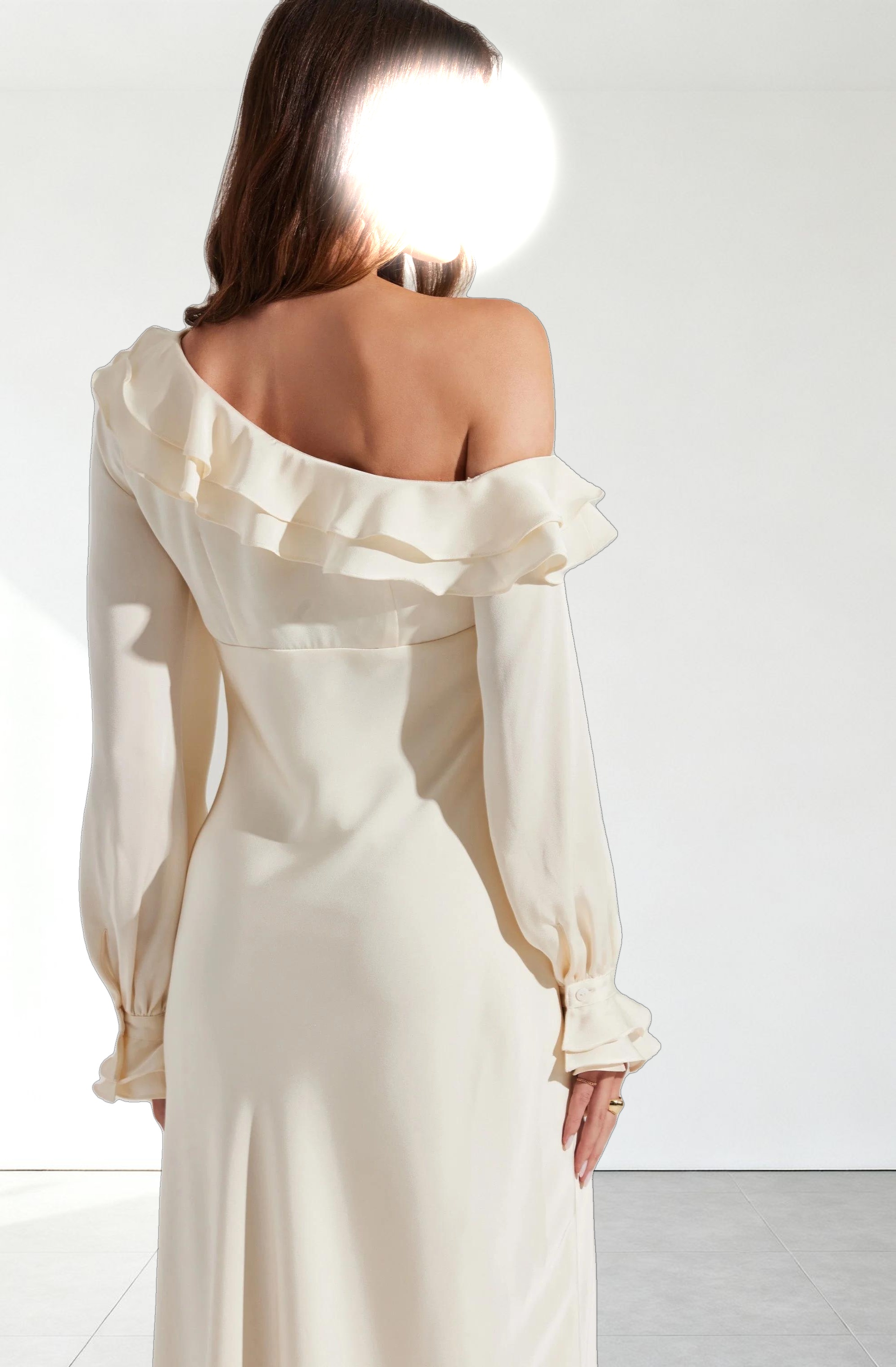 Coraline Satin Midi Dress