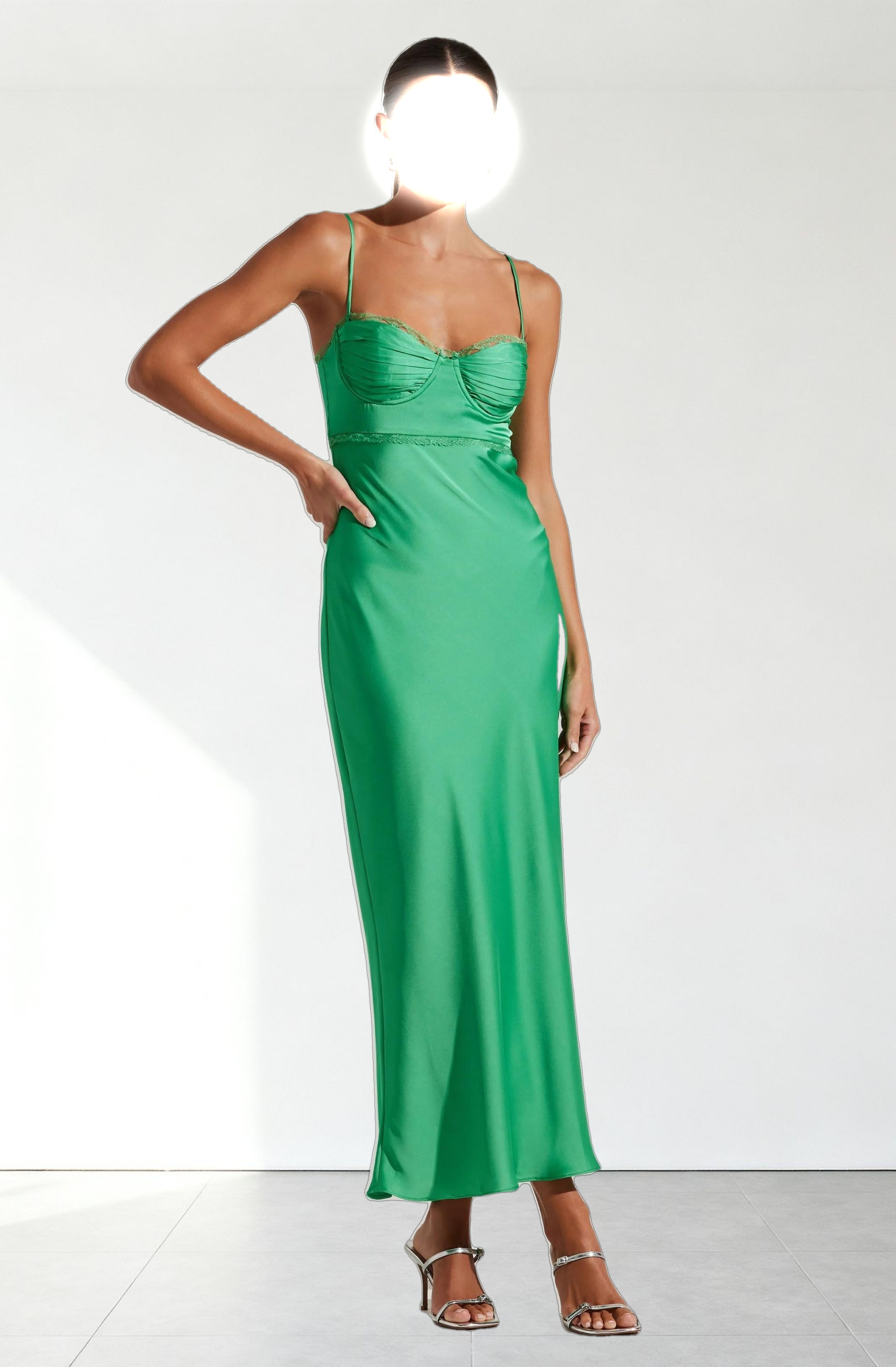 Florianne Satin Maxi Dress