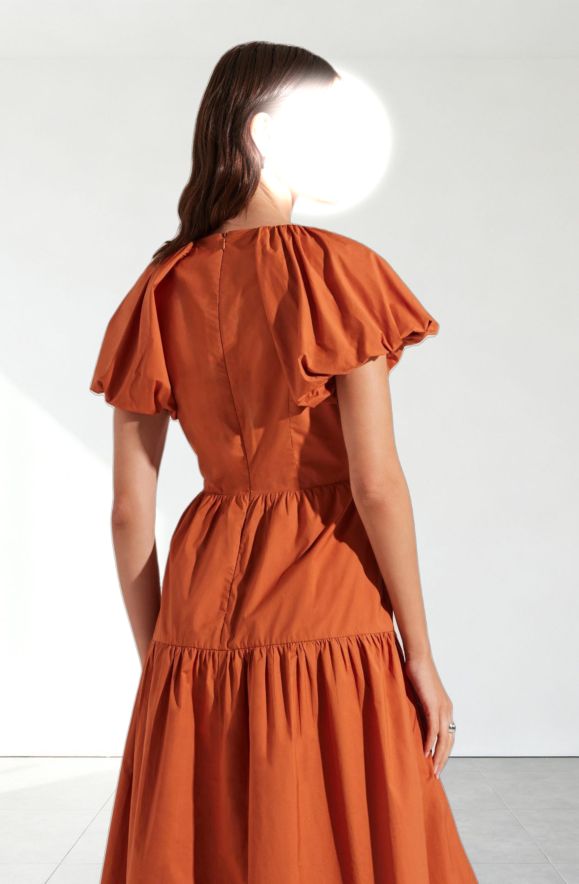 Aine Tie-Front Midi Dress