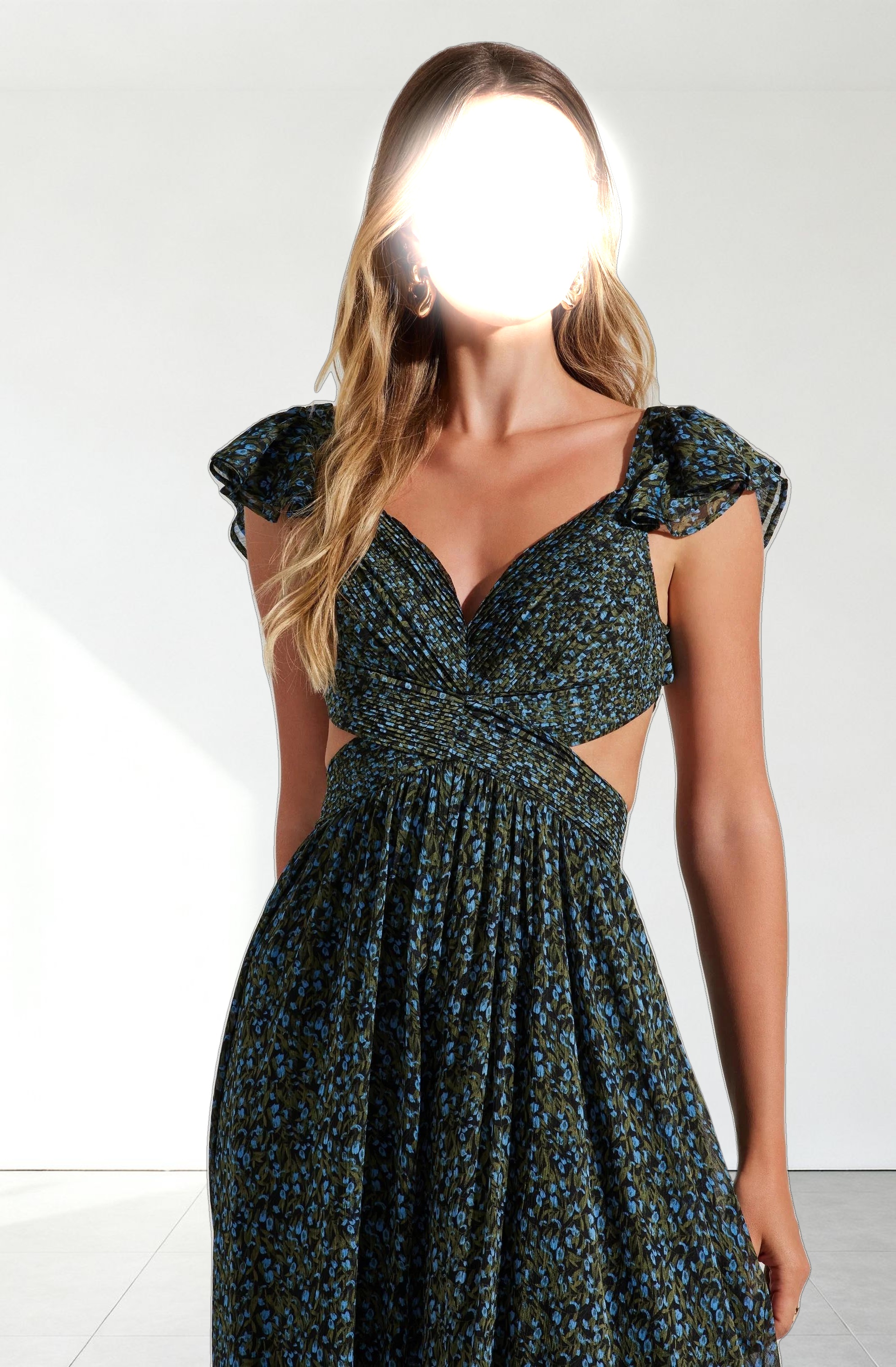 Primrose Floral Strappy Back Maxi Dress