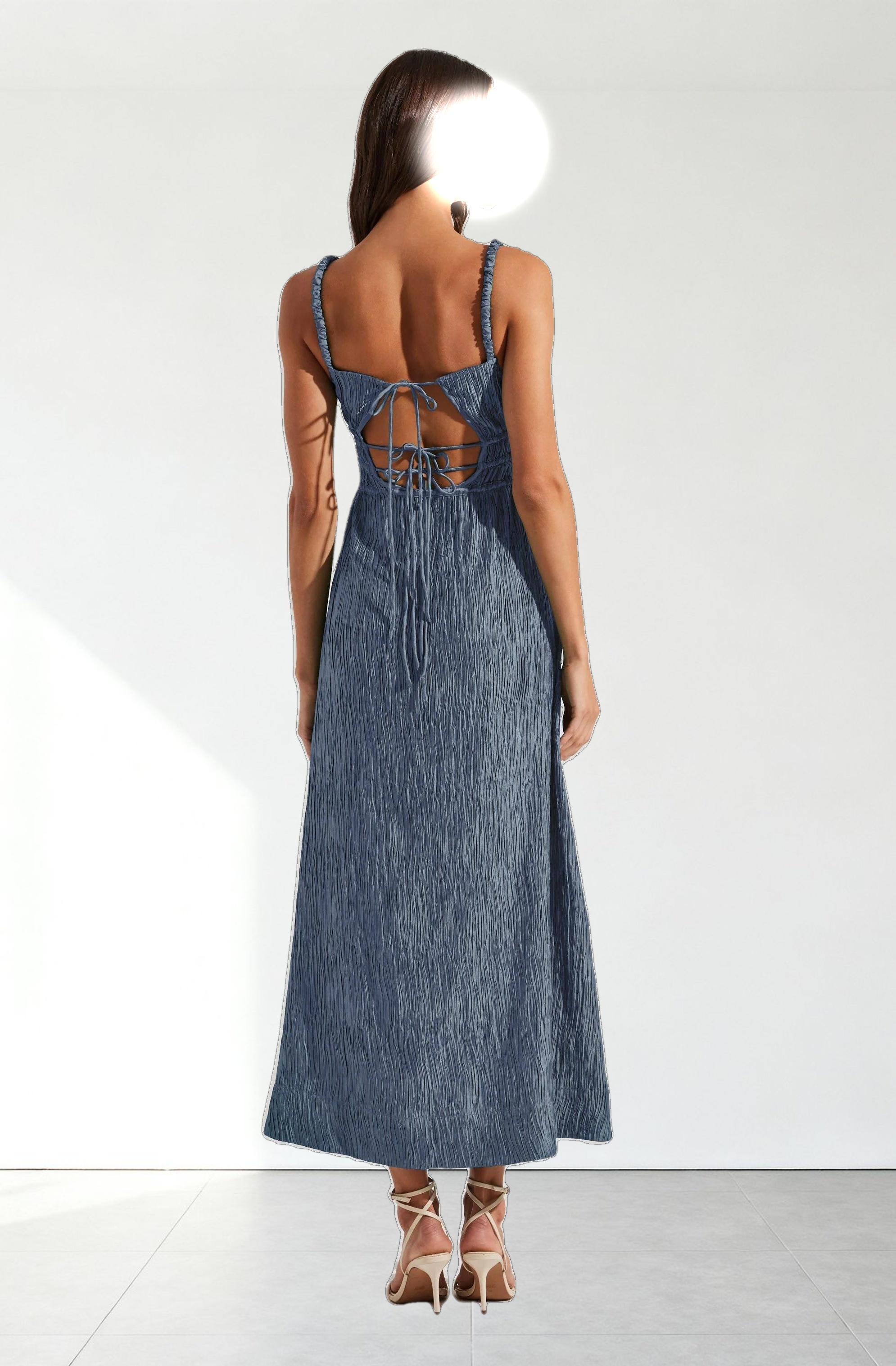 Neelam Smocked Open Back Dress