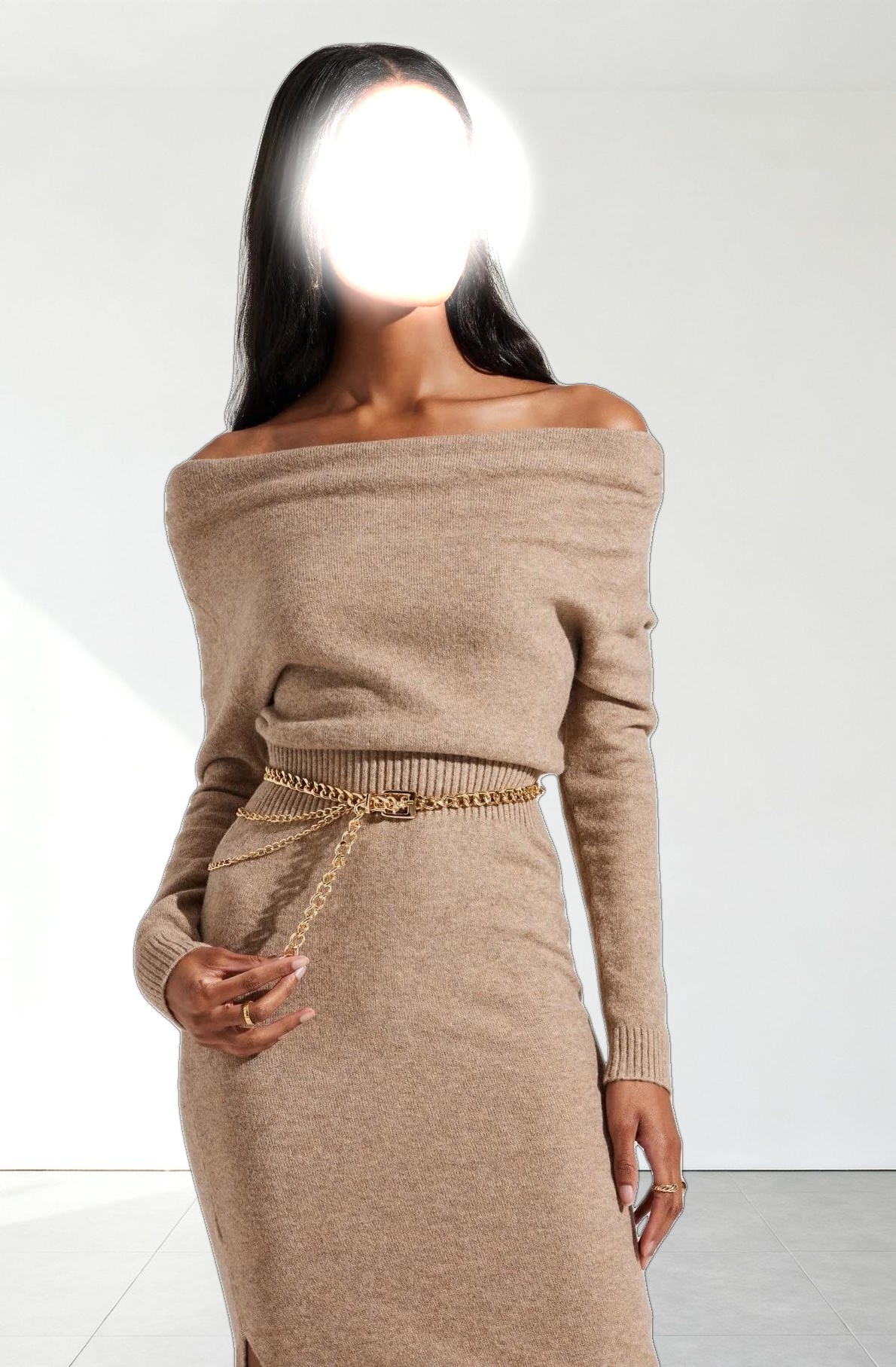 Cora Off Shoulder Sweater Dress