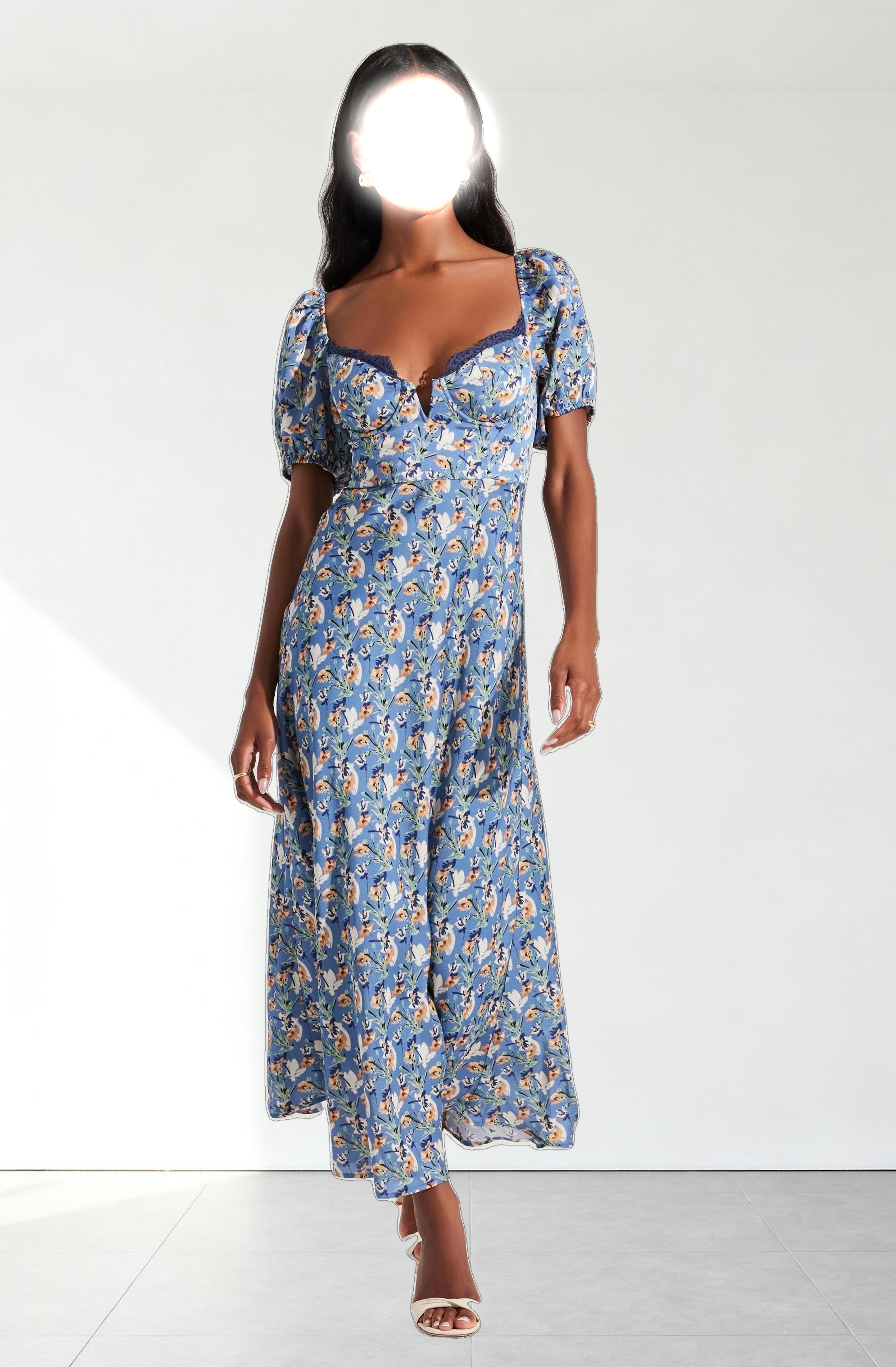 Sylvie Floral Bustier Maxi Dress