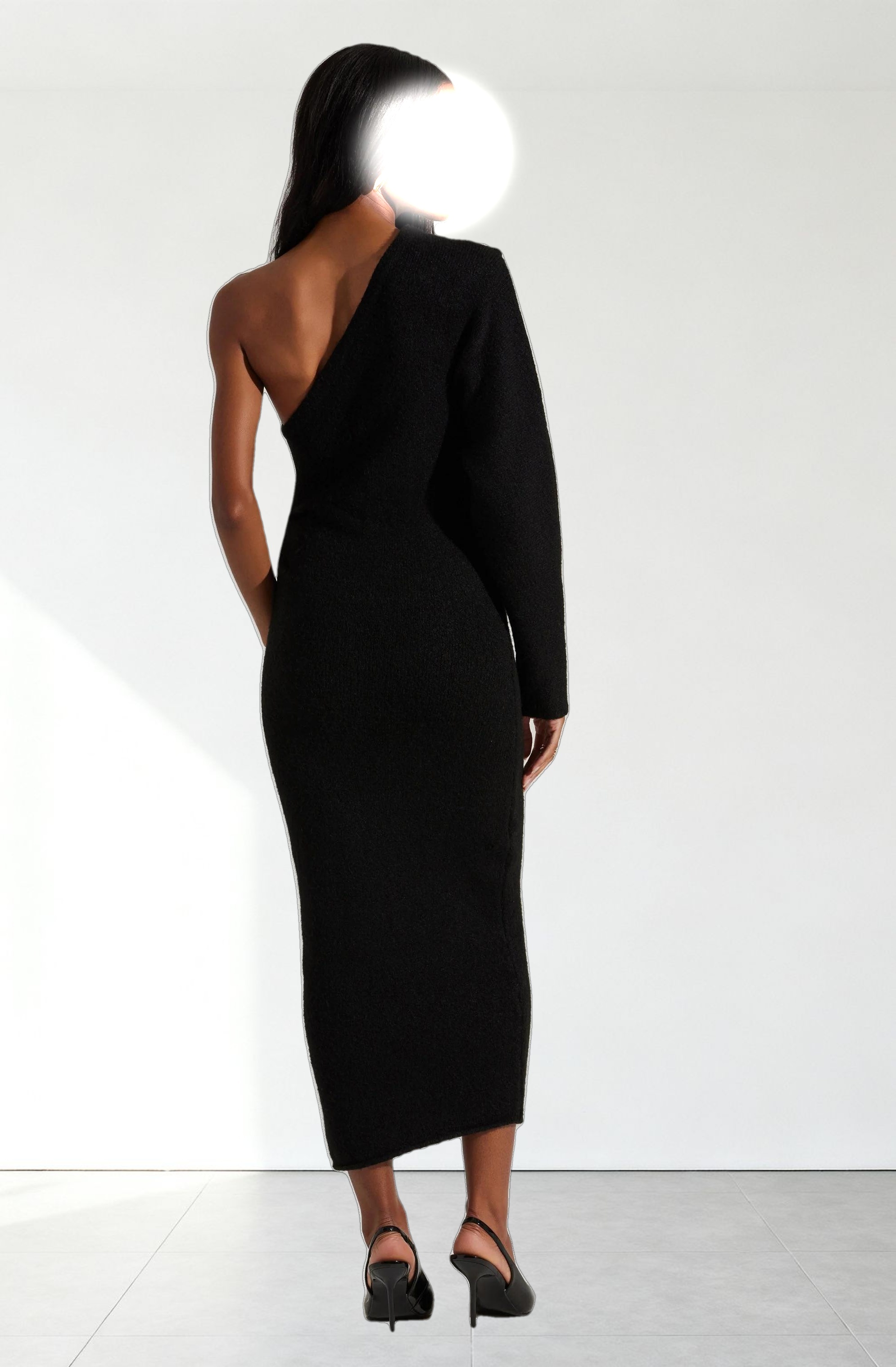 Finola One Shoulder Sweater Dress