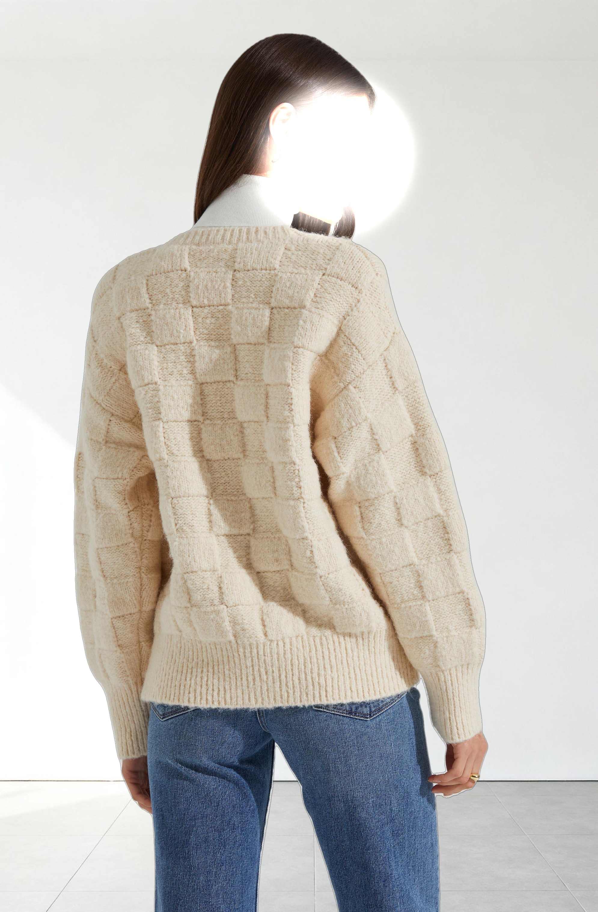 Quinby Checkered Cardigan