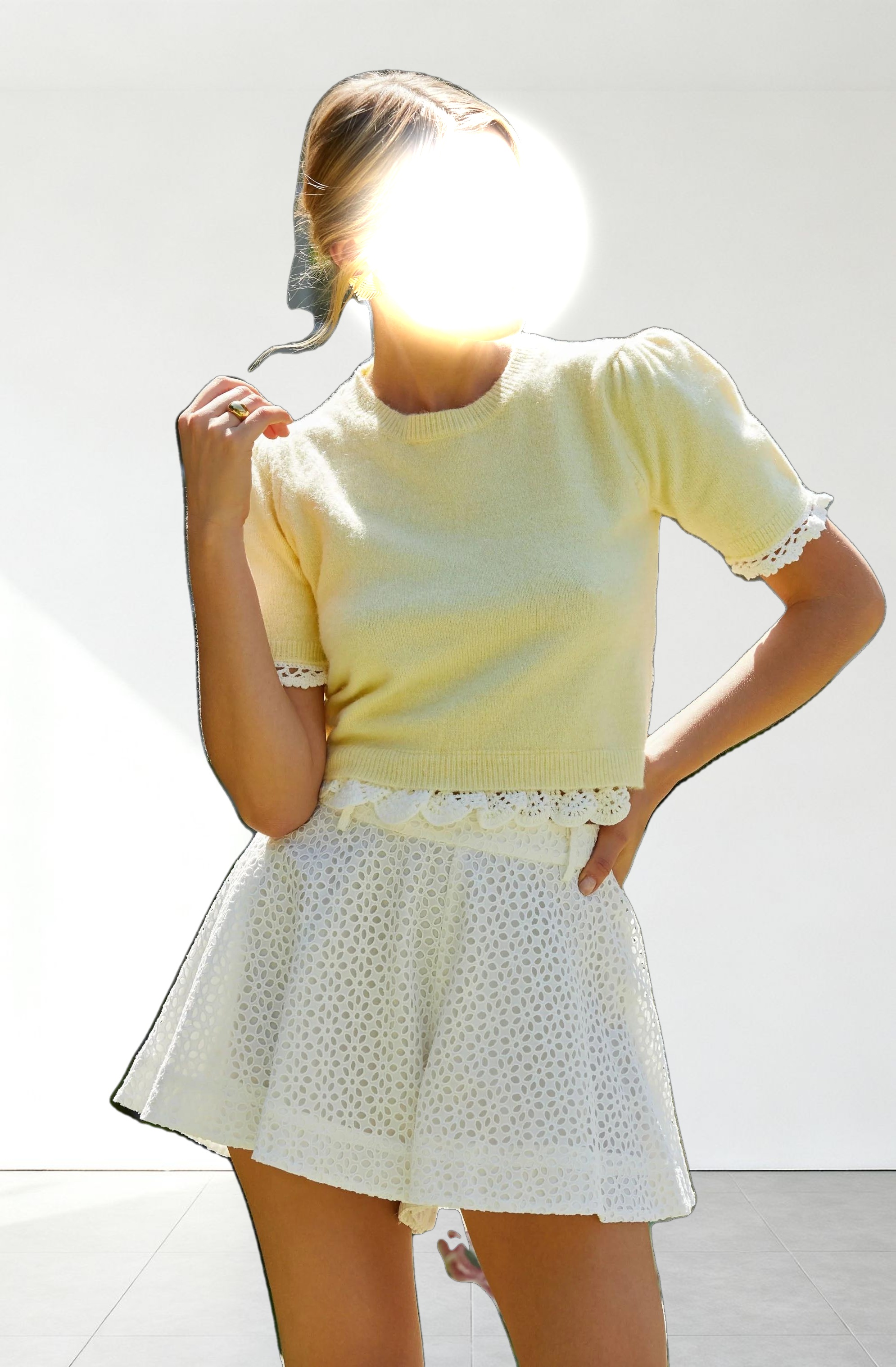 Essy Lace Trim Sweater