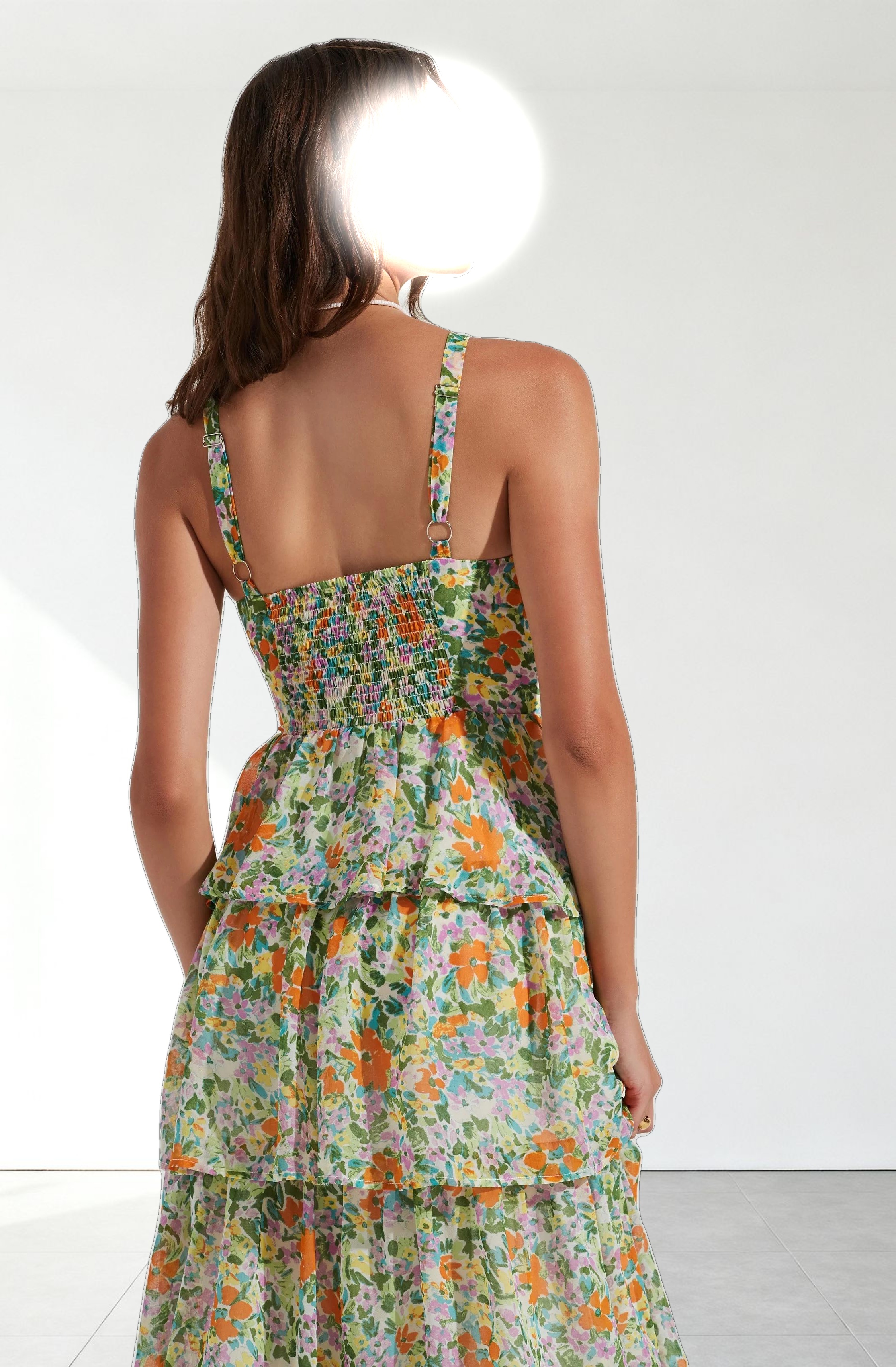 Midsummer Floral Tiered Maxi Dress