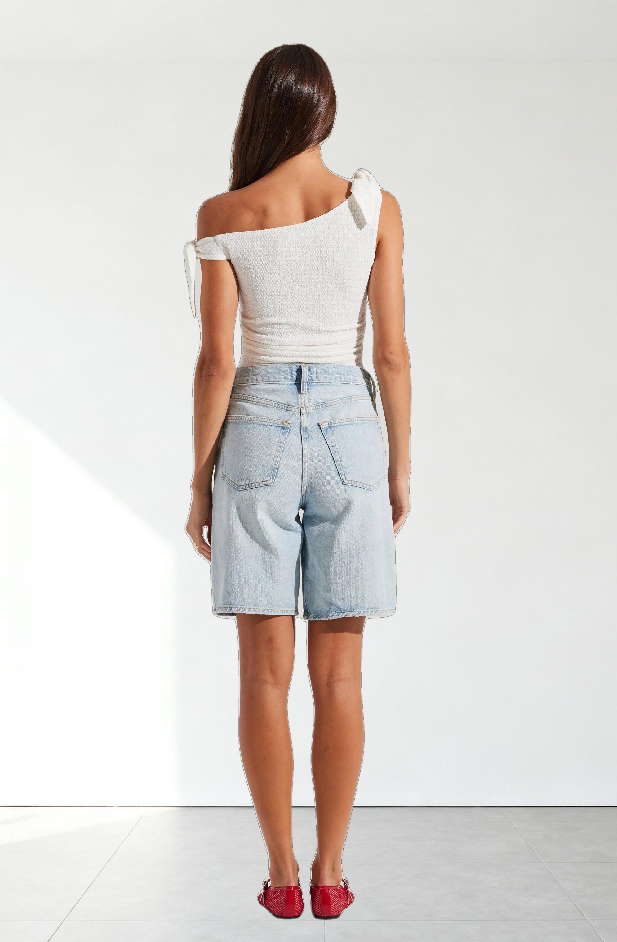 Lora Textured Off Shoulder Top