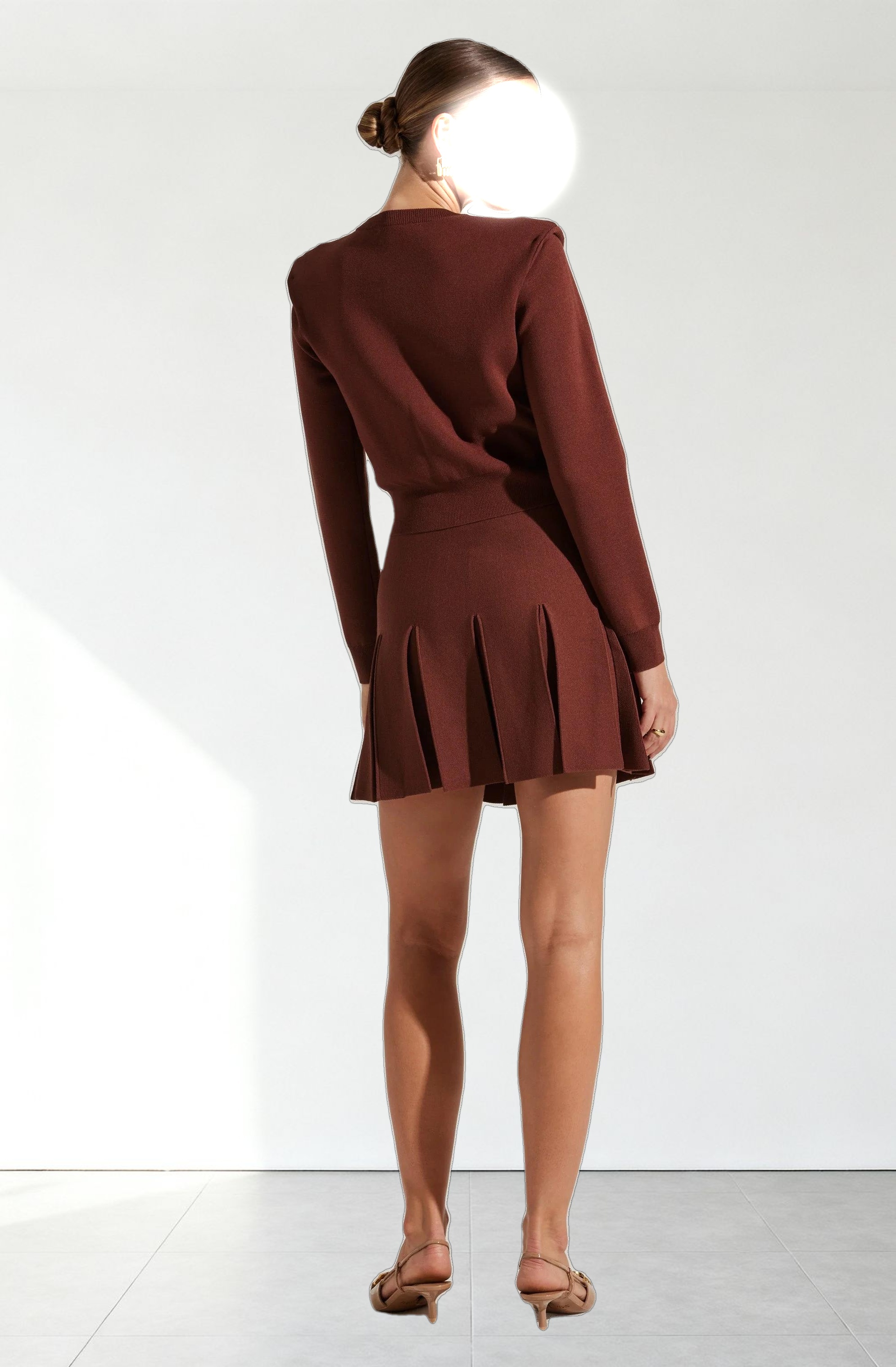 Denisa Pleated Mini Skirt