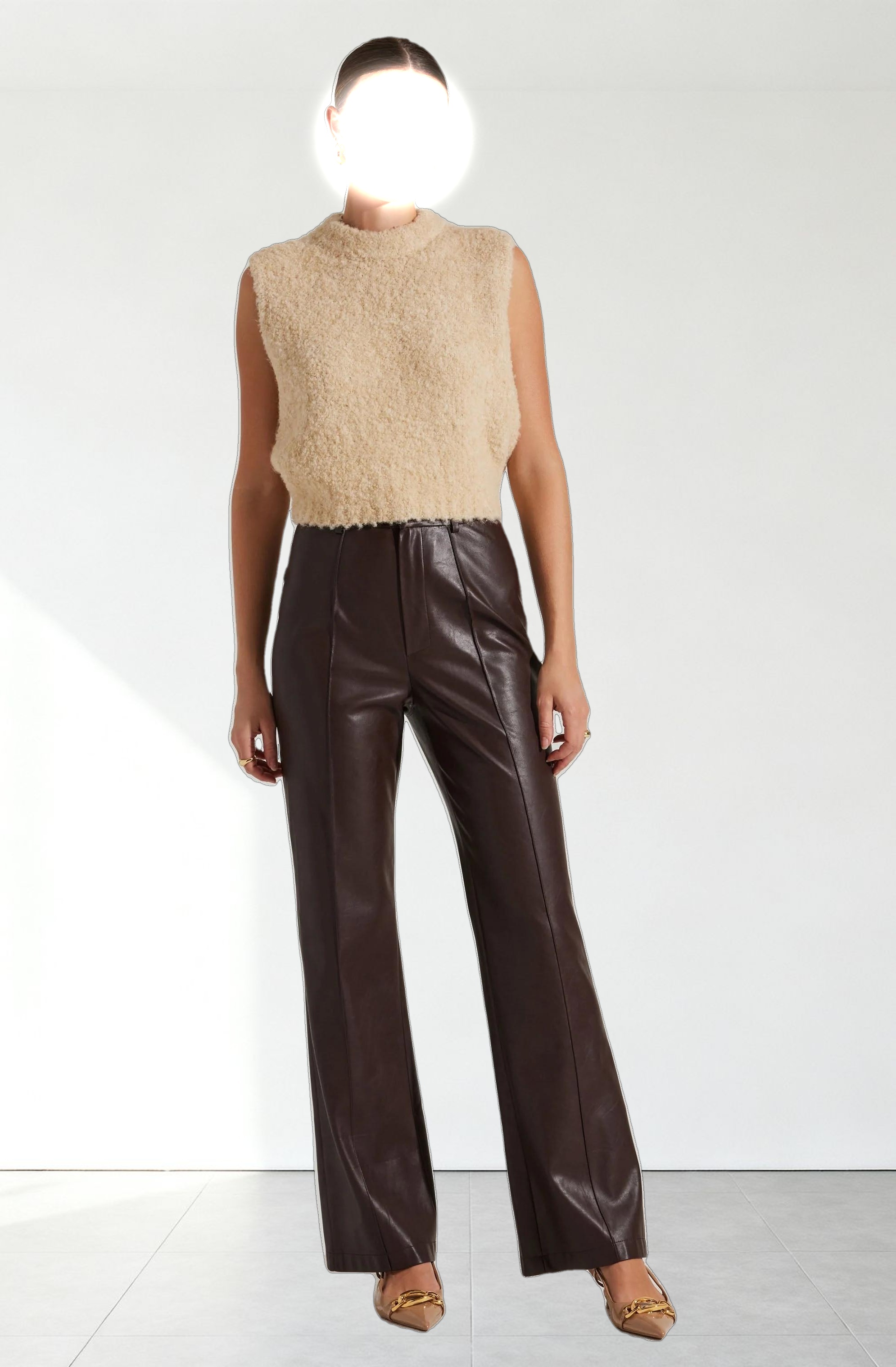 Edlyn Boucle Mock Neck Sweater