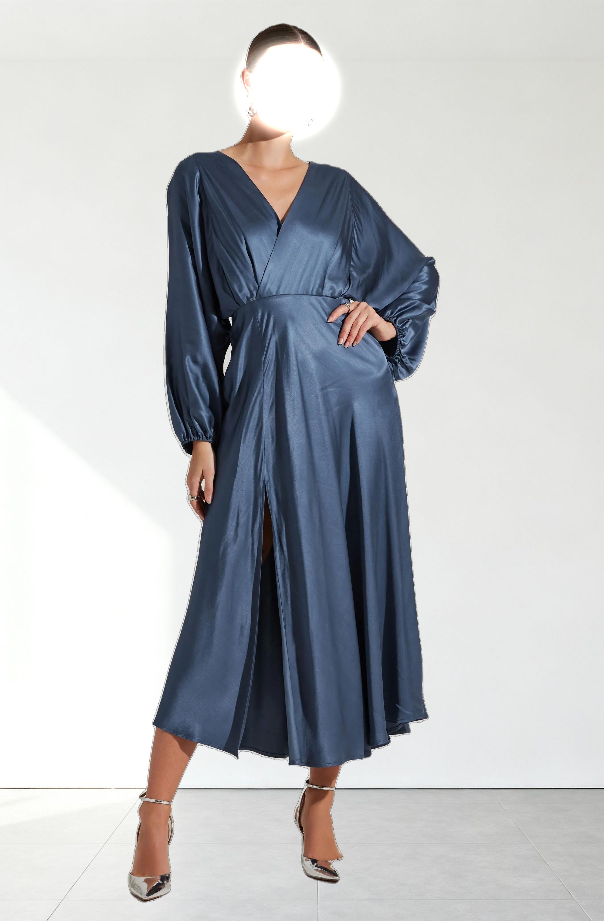 Kimiko V-Neck Midi Dress