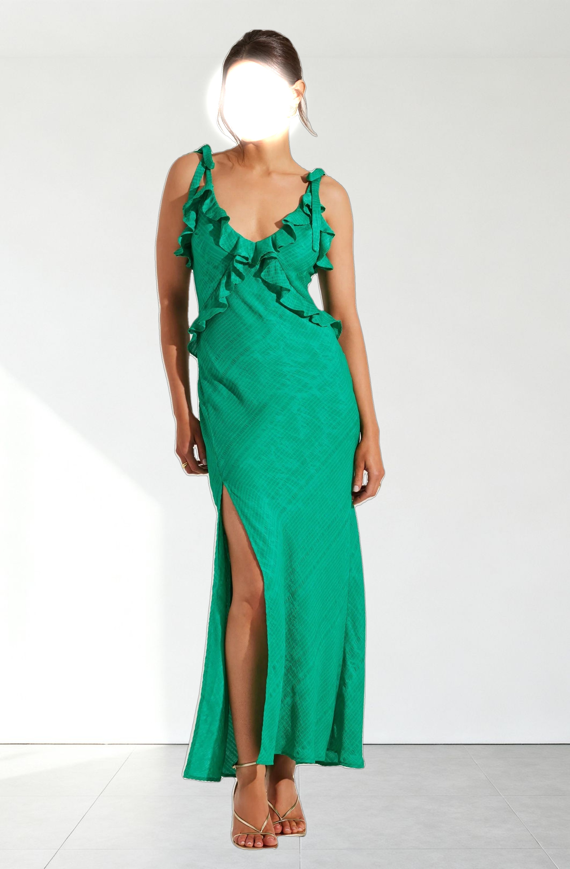 Sorbae Ruffle Maxi Dress