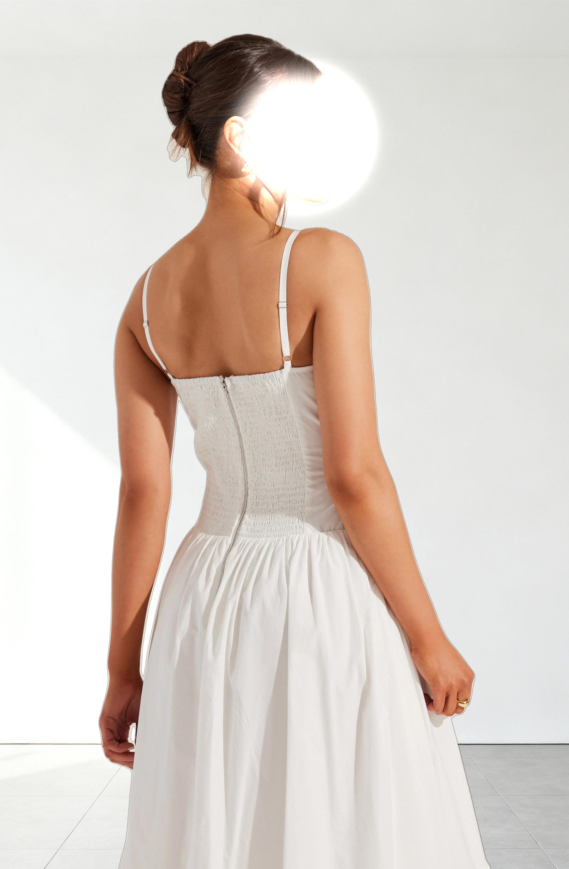 Nathalia Eyelet Midi Dress