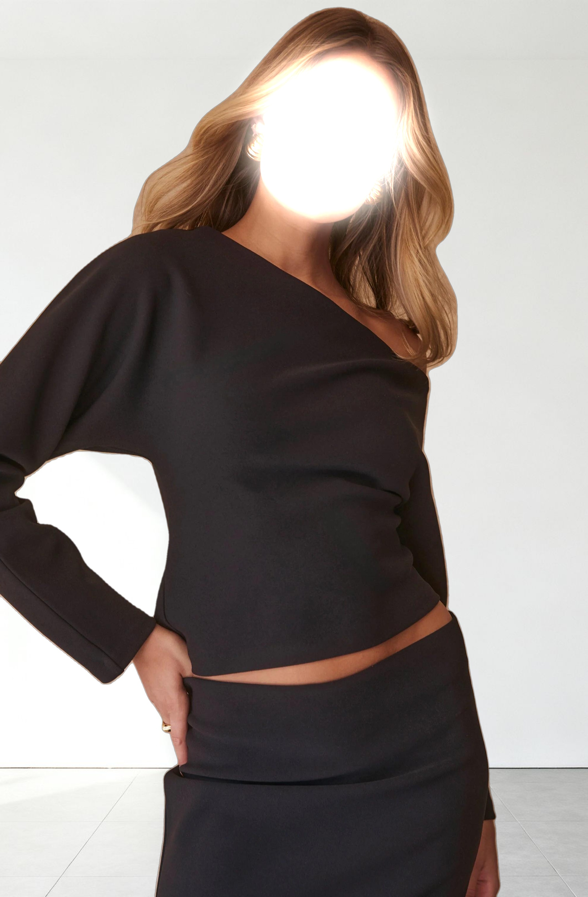 Kana Off Shoulder Asymmetric Top