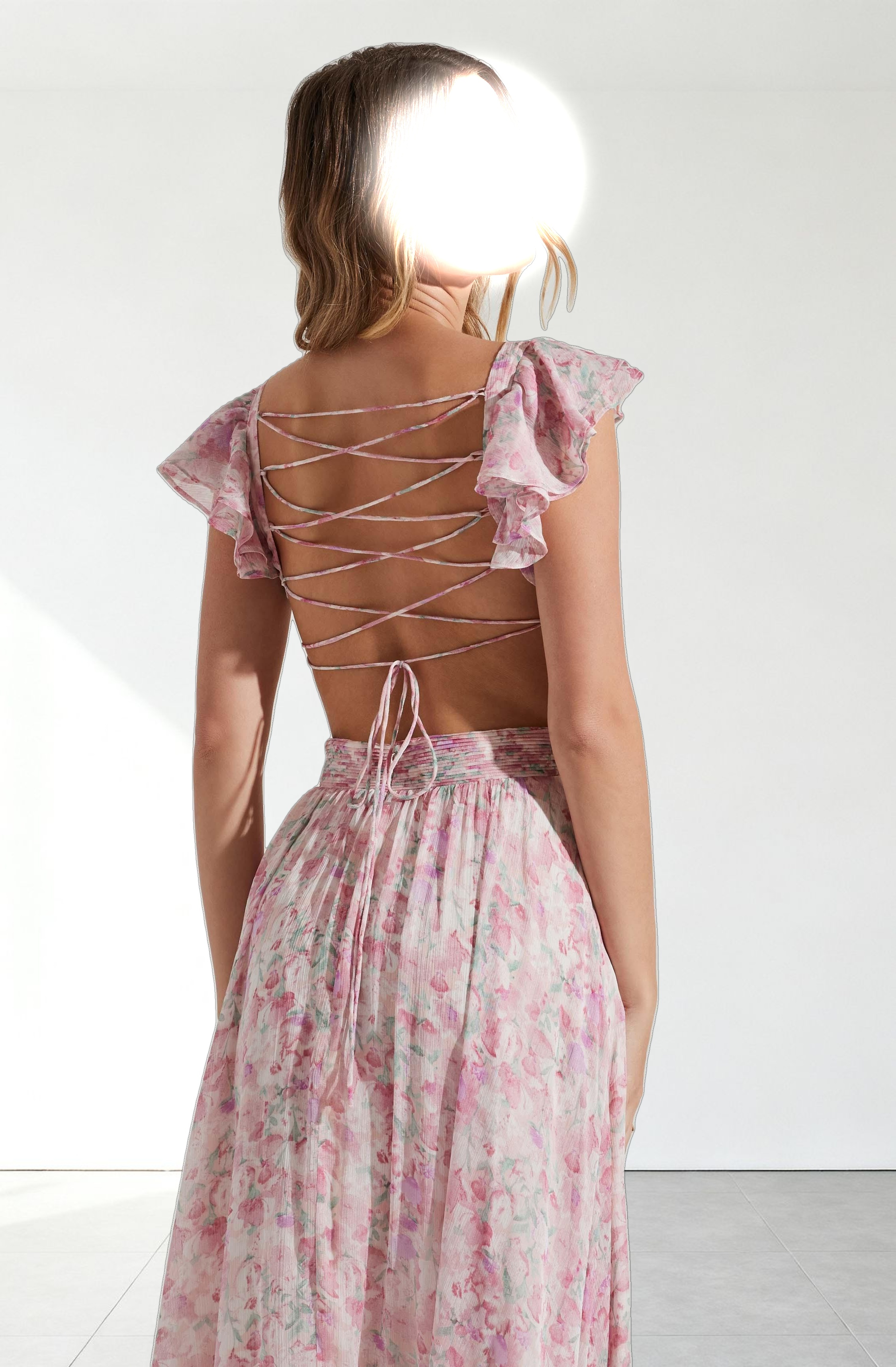 Primrose Floral Strappy Back Maxi Dress