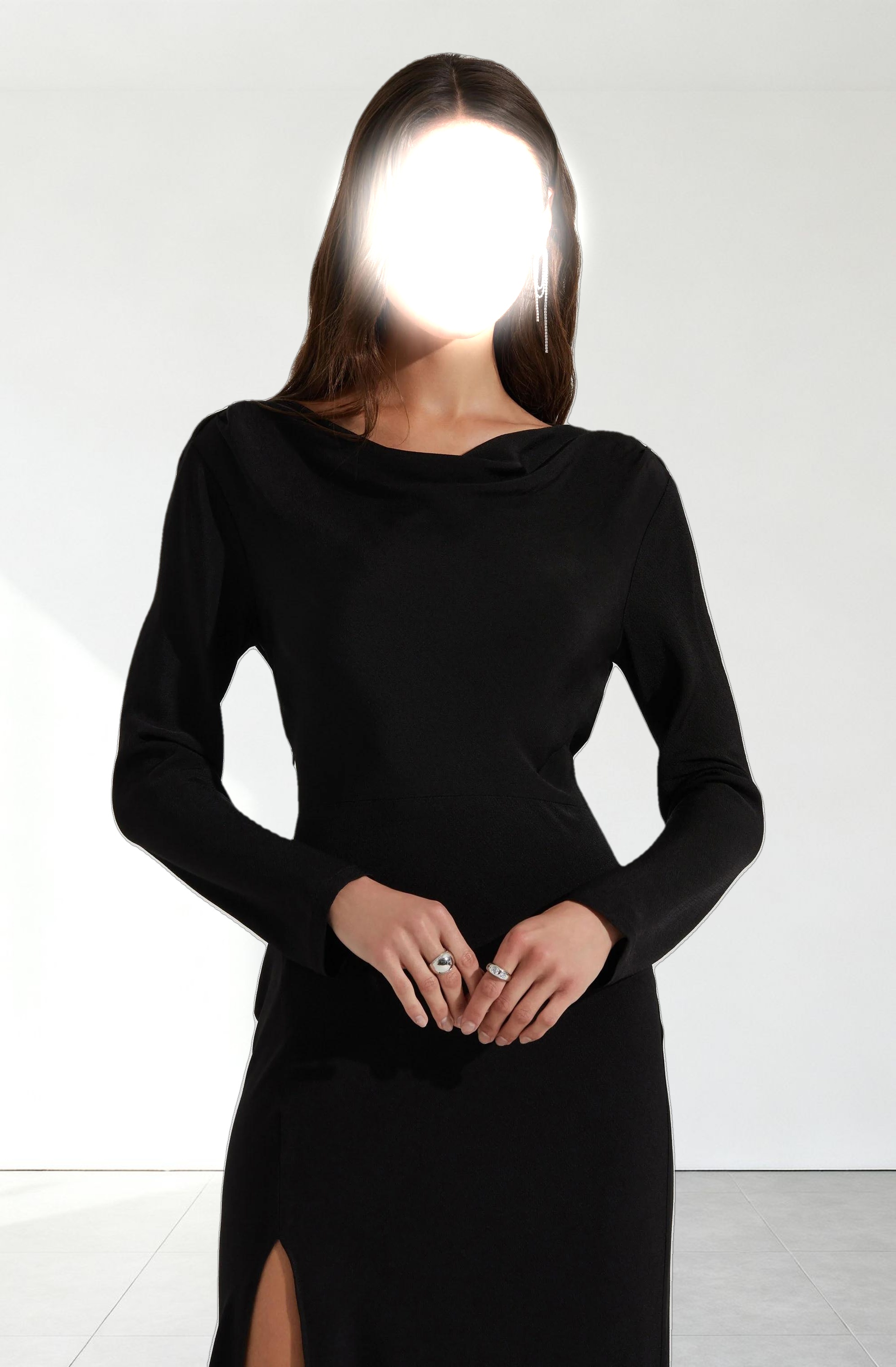 Decima Cowl Neck Maxi Dress