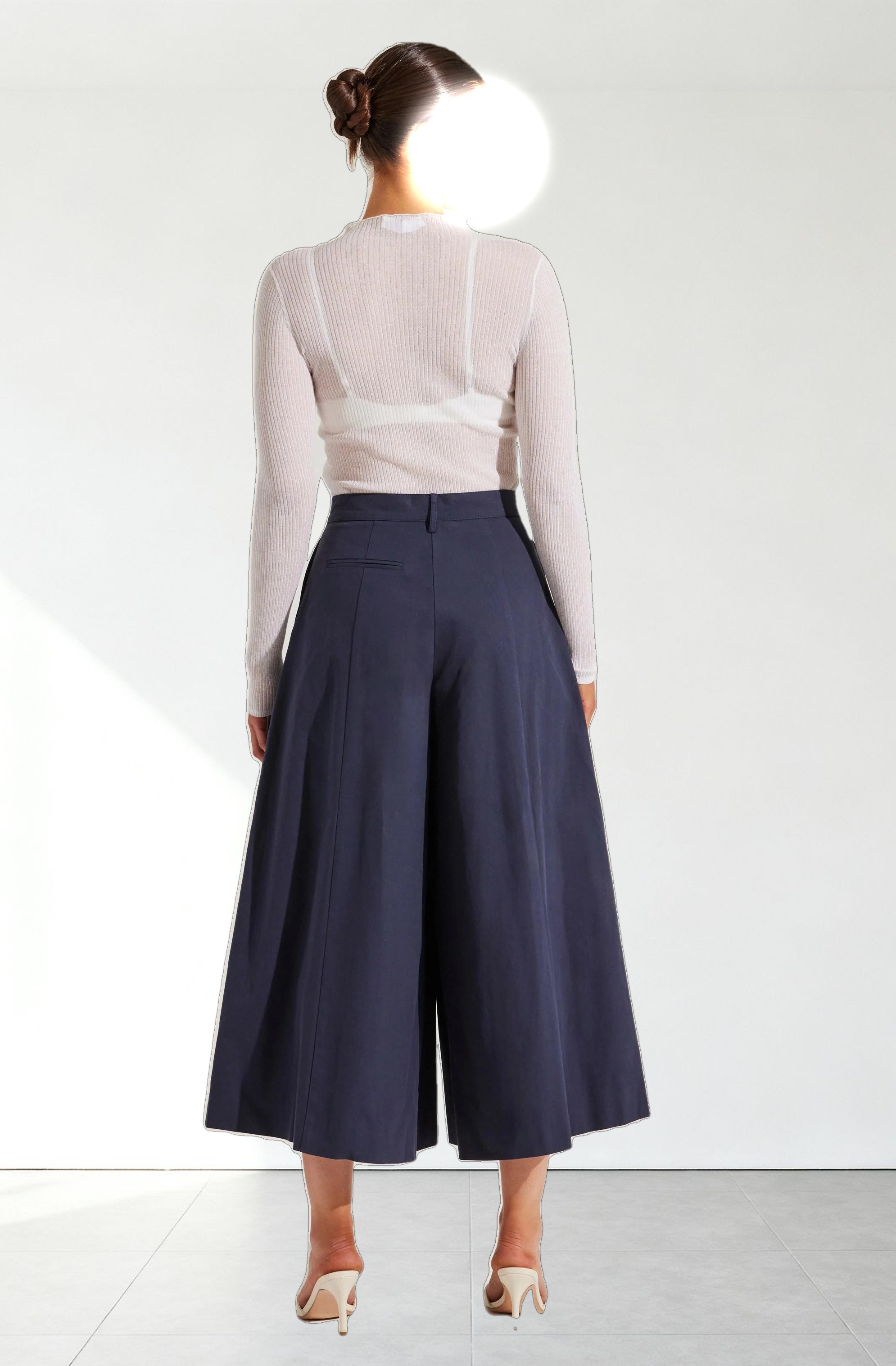 Rowen Pleated Culotte Pants