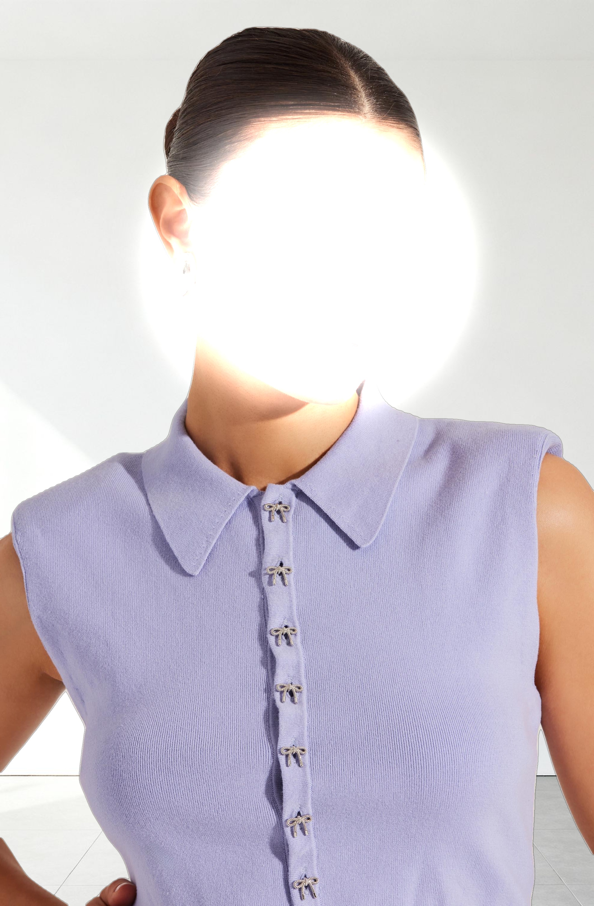 Kori Bow Embellished Sweater Top