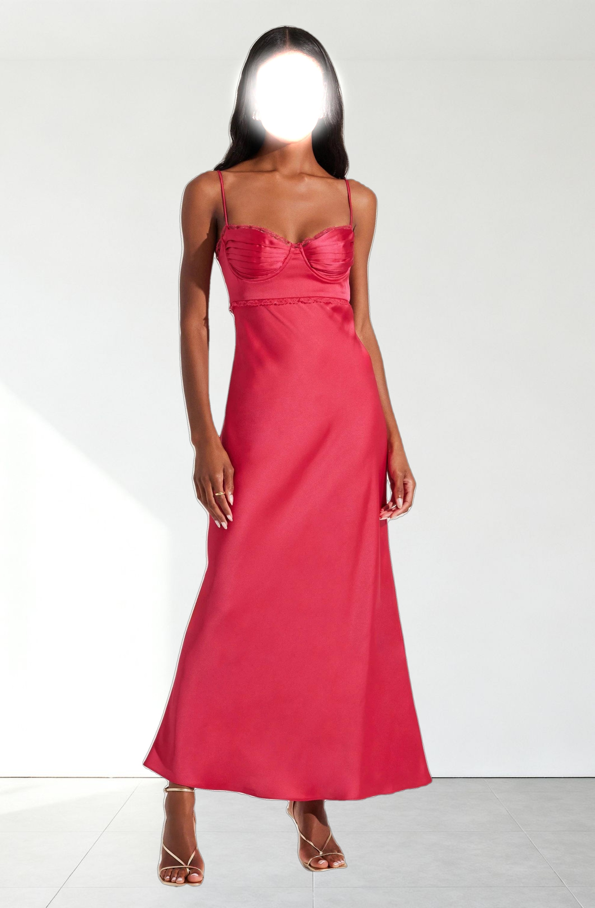 Florianne Satin Maxi Dress